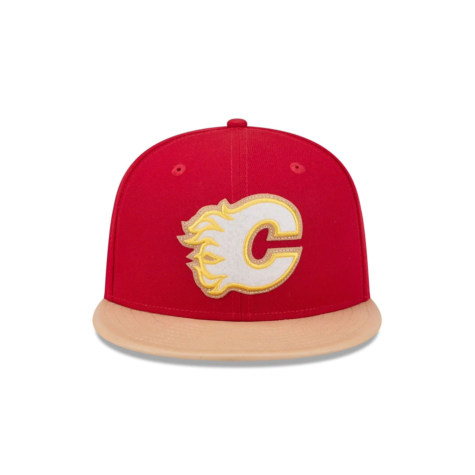 Calgary Flames Leather Visor 59FIFTY Fitted Hat sold by New Era product image thumbnail 2
