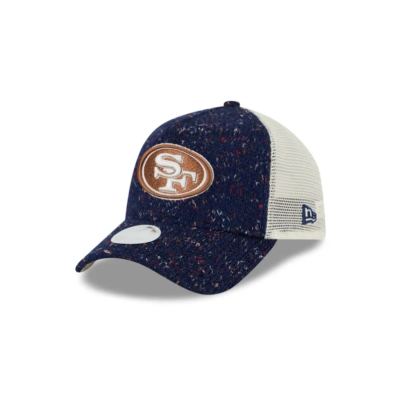 San Francisco 49ers Knit Women's 9FORTY A-Frame Trucker Hat sold by New Era