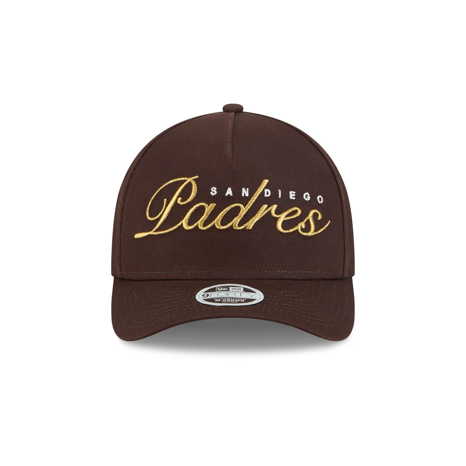 San Diego Padres Metallic Women's 9FORTY M-Crown A-Frame Snapback Hat sold by New Era product image thumbnail 2