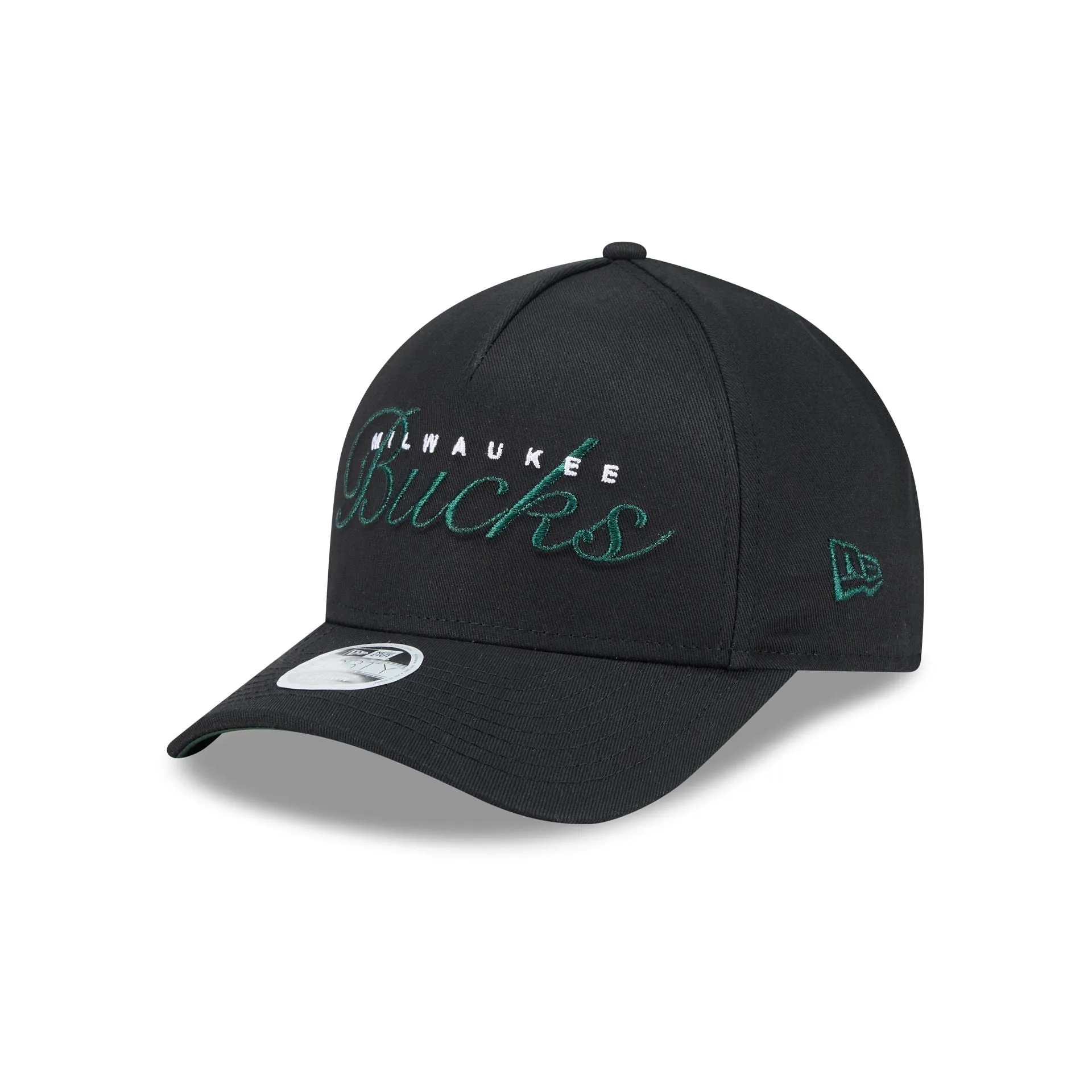 Milwaukee Bucks Metallic Women's 9FORTY M-Crown A-Frame Snapback Hat sold by New Era