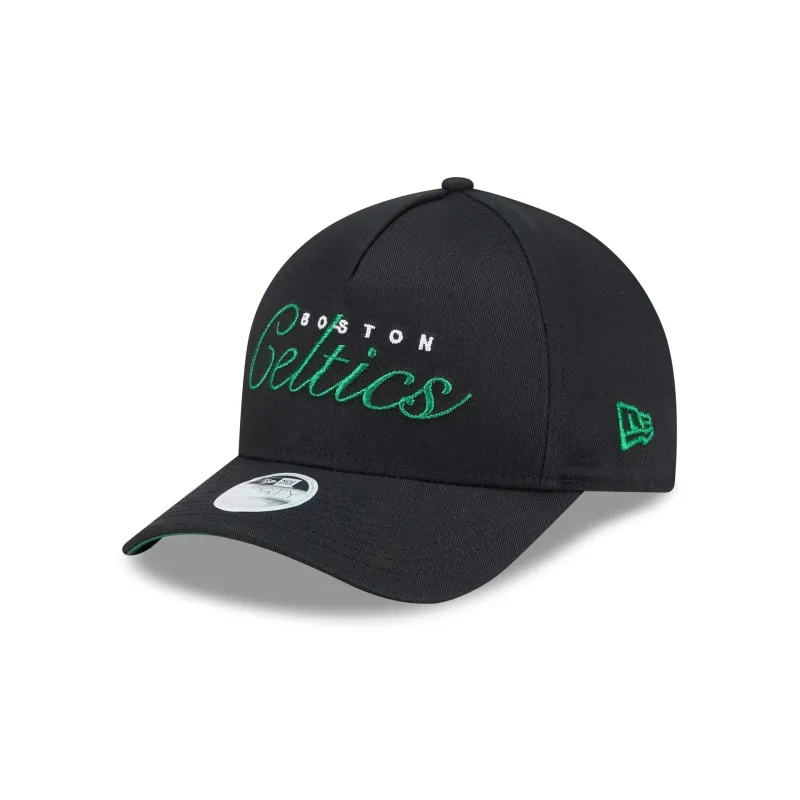 Boston Celtics Metallic Women's 9FORTY M-Crown A-Frame Snapback Hat sold by New Era