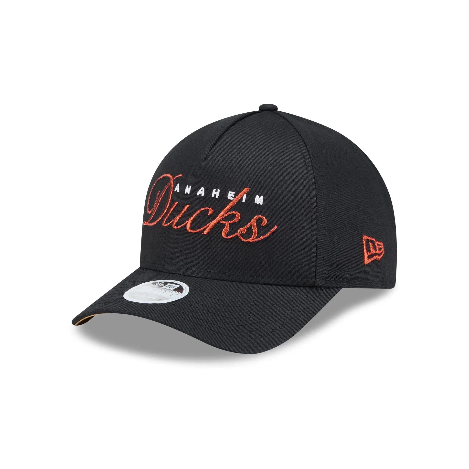 Anaheim Ducks Metallic Women's 9FORTY M-Crown A-Frame Snapback Hat sold by New Era