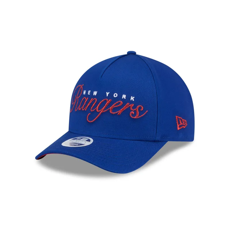 New York Rangers Metallic Women's 9FORTY M-Crown A-Frame Snapback Hat sold by New Era