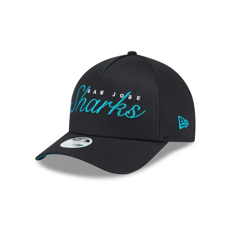 San Jose Sharks Metallic Women's 9FORTY M-Crown A-Frame Snapback Hat sold by New Era
