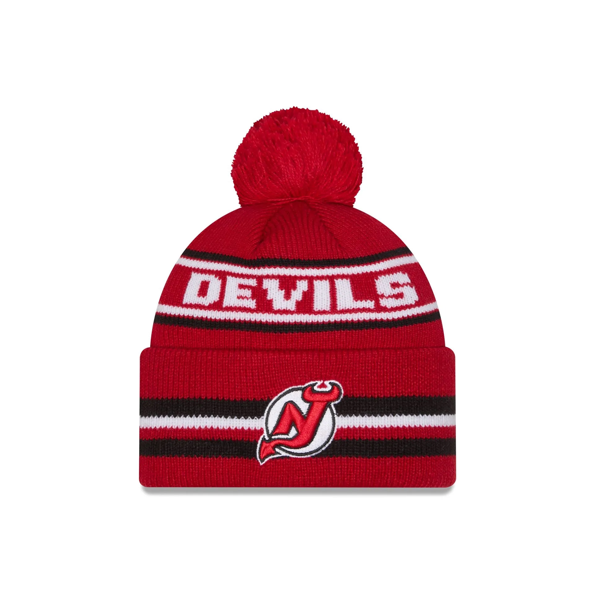 New Jersey Devils Classic Pom Knit Hat sold by New Era