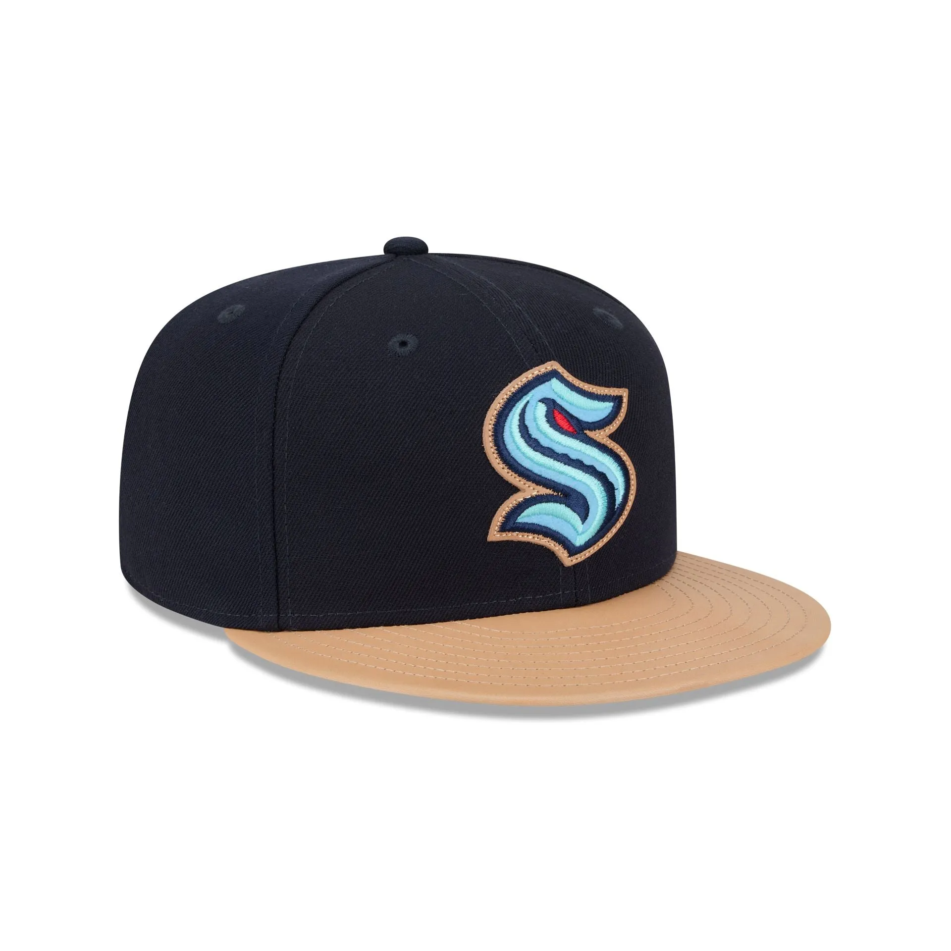 Seattle Kraken Leather Visor 59FIFTY Fitted Hat sold by New Era product image thumbnail 3