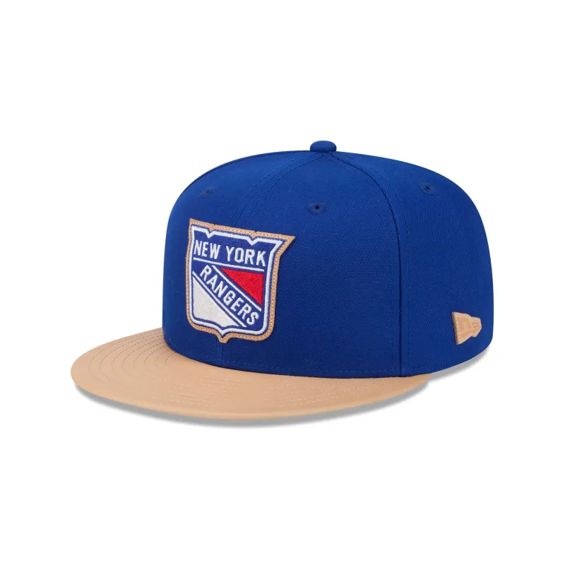 New York Rangers Leather Visor 59FIFTY Fitted Hat sold by New Era