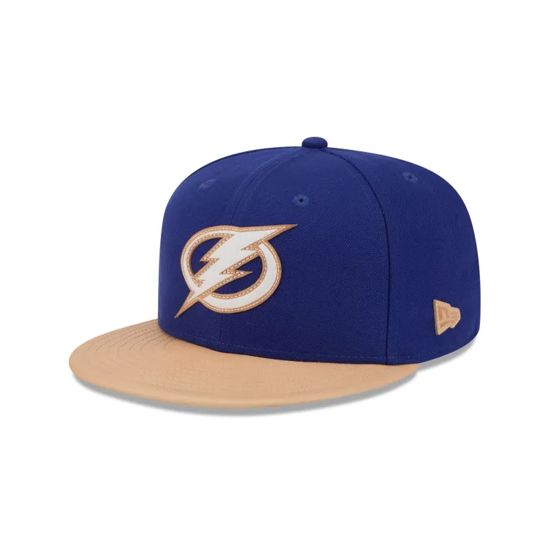 Tampa Bay Lightning Leather Visor 59FIFTY Fitted Hat sold by New Era