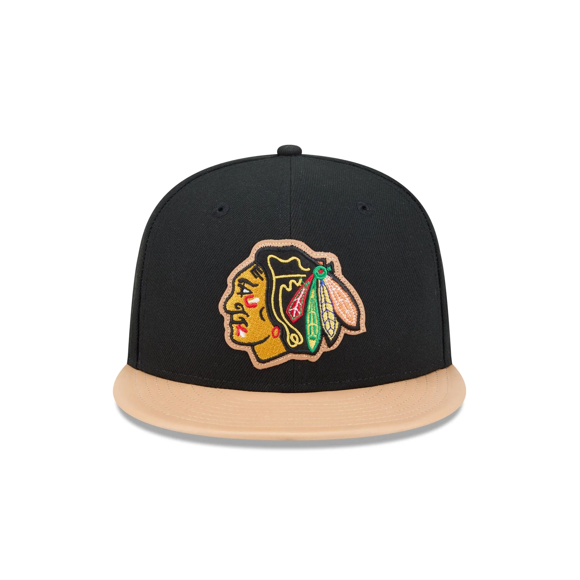 Chicago Blackhawks Leather Visor 59FIFTY Fitted Hat sold by New Era product image thumbnail 2