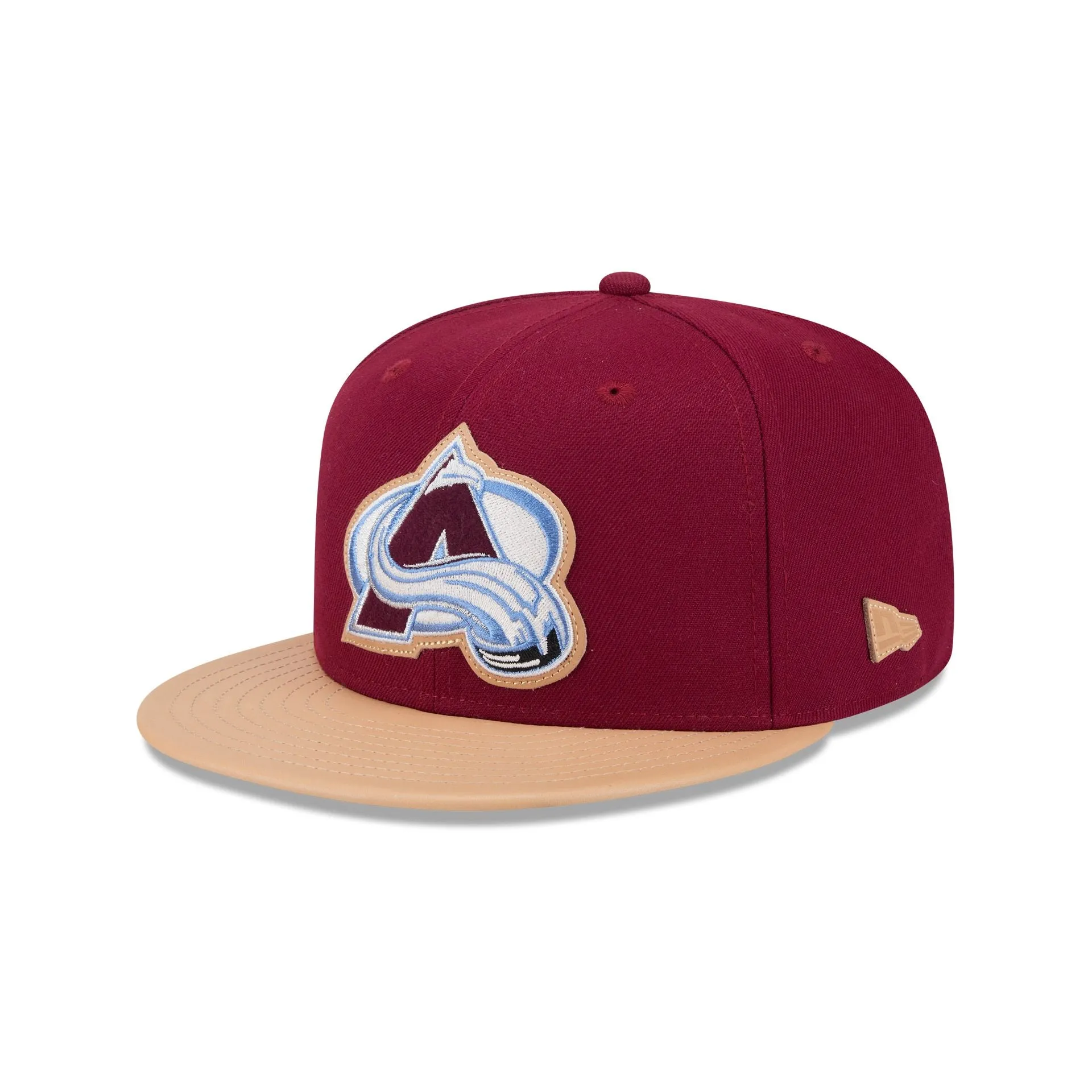 Colorado Avalanche Leather Visor 59FIFTY Fitted Hat sold by New Era