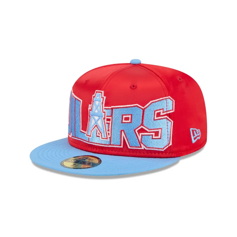 Oilers Bold Satin 59FIFTY Fitted Hat sold by New Era