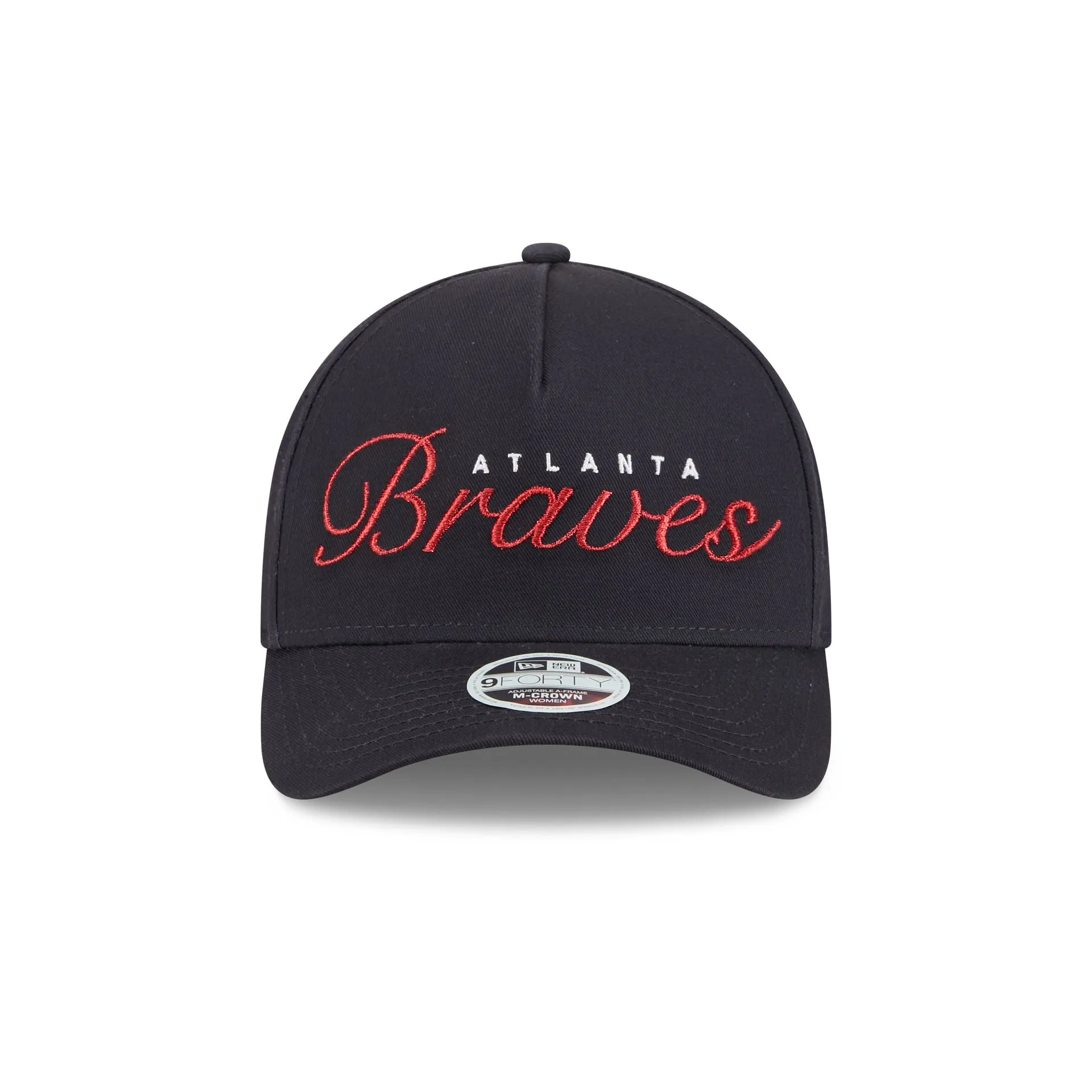 Atlanta Braves Metallic Women's 9FORTY M-Crown A-Frame Snapback Hat sold by New Era product image thumbnail 2