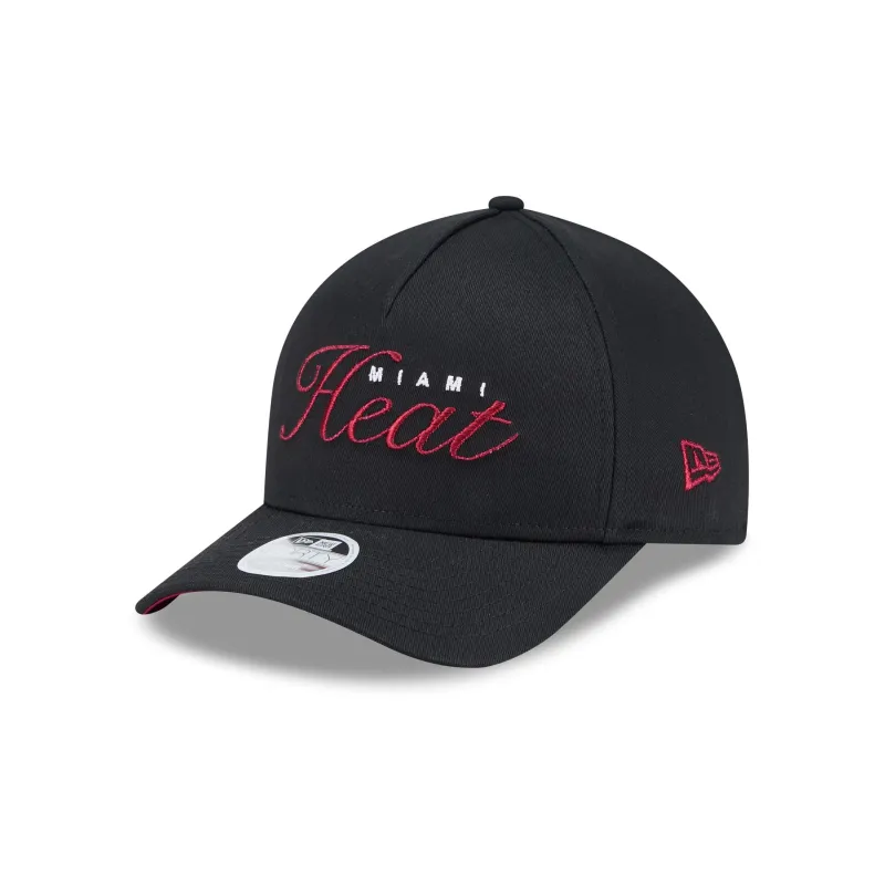 Miami Heat Metallic Women's 9FORTY M-Crown A-Frame Snapback Hat sold by New Era