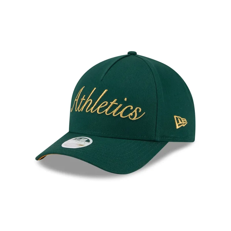 Athletics Metallic Women's 9FORTY M-Crown A-Frame Snapback Hat sold by New Era