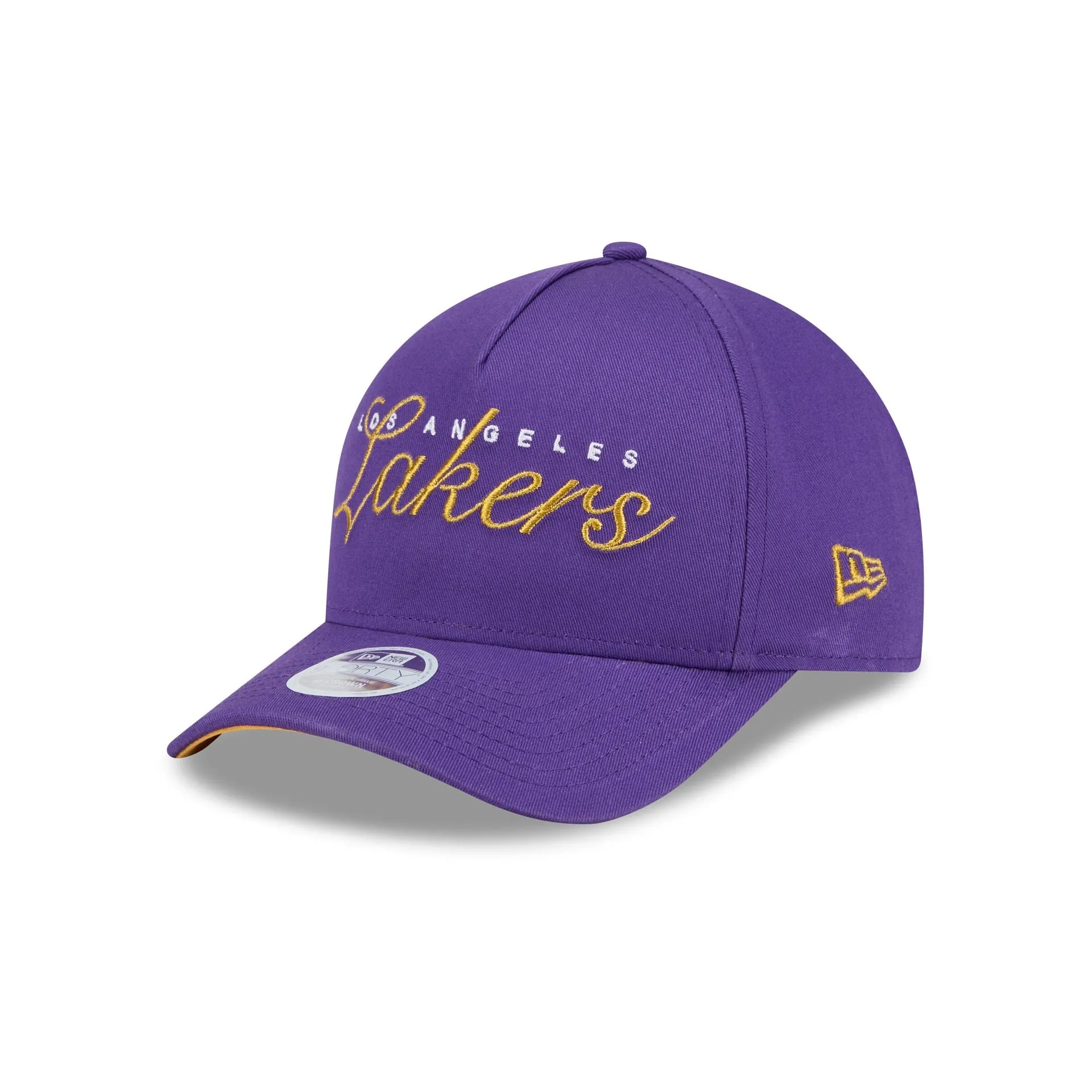 Los Angeles Lakers Metallic Women's 9FORTY M-Crown A-Frame Snapback Hat sold by New Era