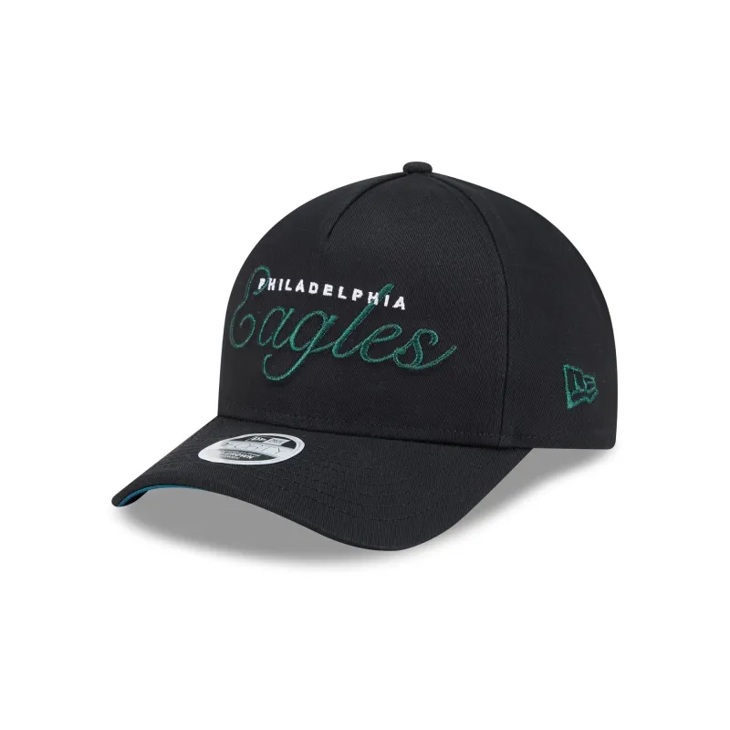 Philadelphia Eagles Metallic Women's 9FORTY M-Crown A-Frame Snapback Hat sold by New Era