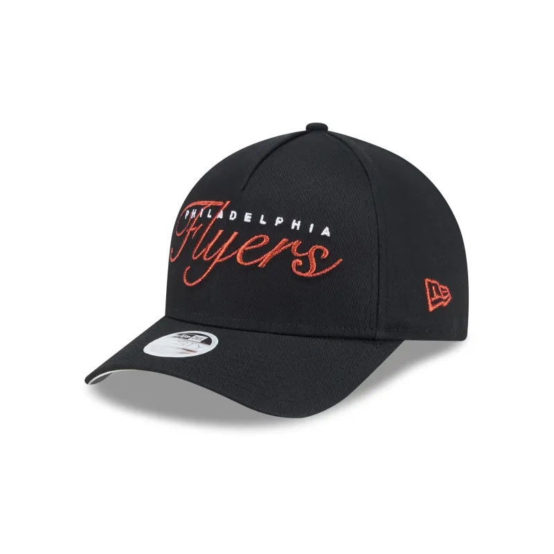 Philadelphia Flyers Metallic Women's 9FORTY M-Crown A-Frame Snapback Hat sold by New Era