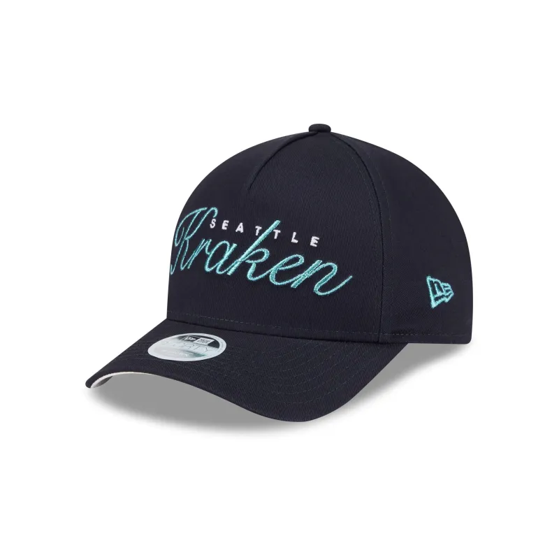 Seattle Kraken Metallic Women's 9FORTY M-Crown A-Frame Snapback Hat sold by New Era