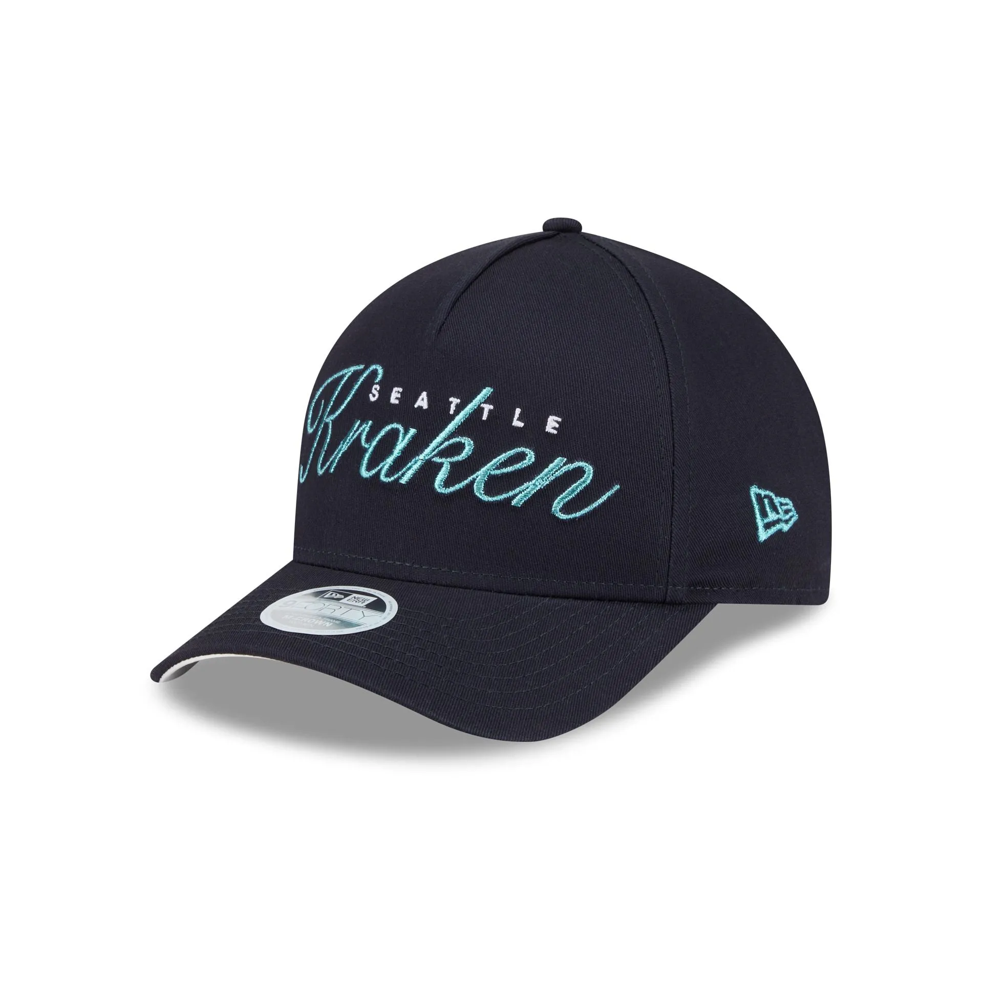 Seattle Kraken Metallic Women's 9FORTY M-Crown A-Frame Snapback Hat sold by New Era