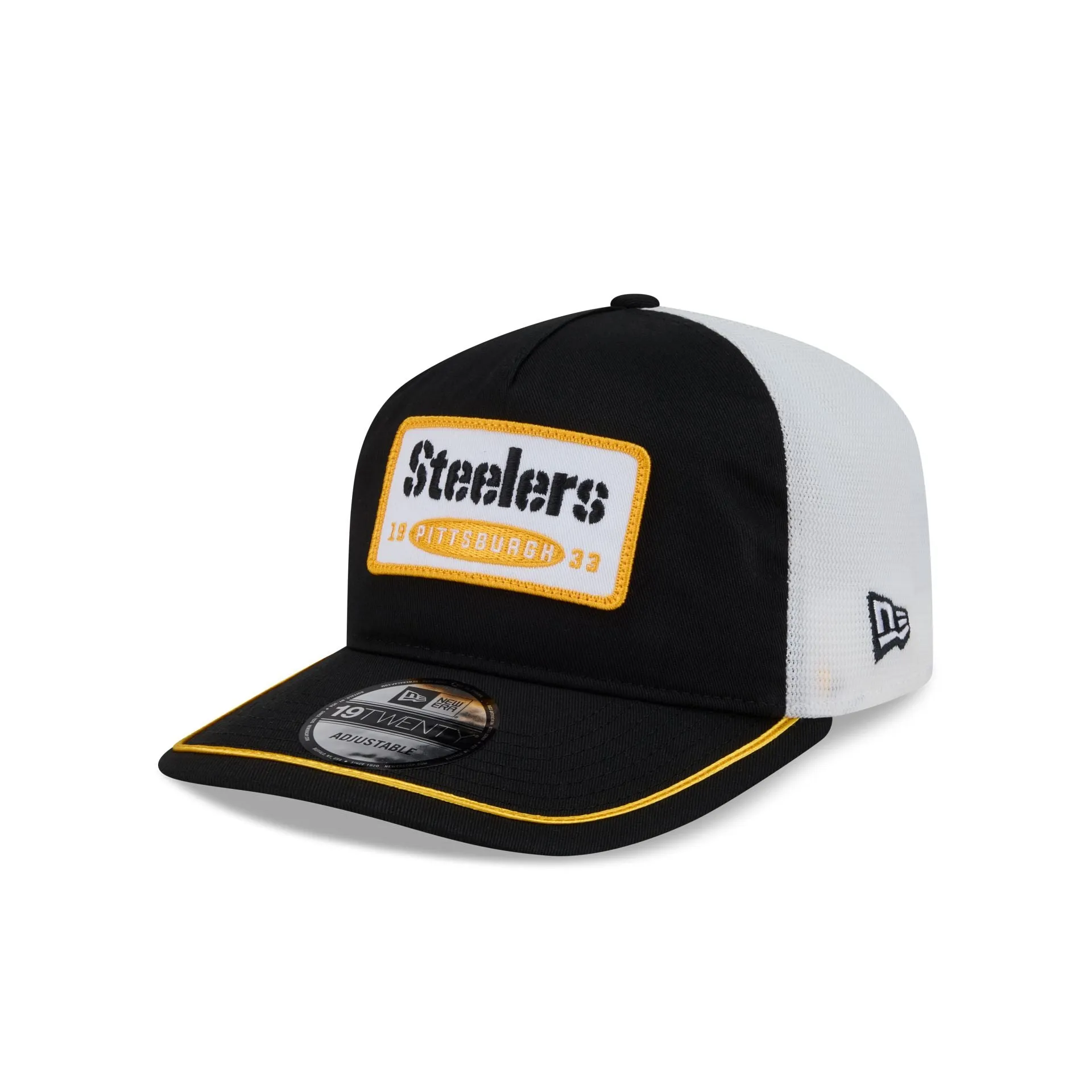Pittsburgh Steelers Patch 19TWENTY Trucker Hat sold by New Era