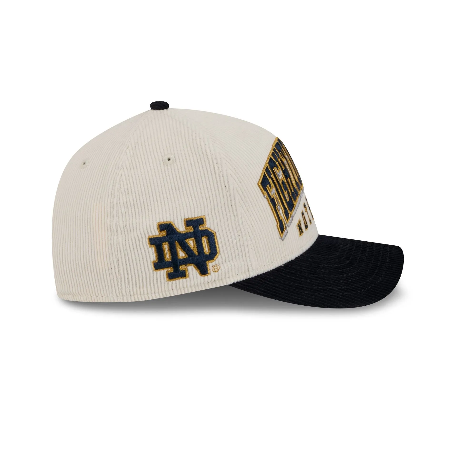 Notre Dame Fighting Irish Stacked Corduroy 9FORTY M-Crown A-Frame Snapback Hat sold by New Era product image thumbnail 4