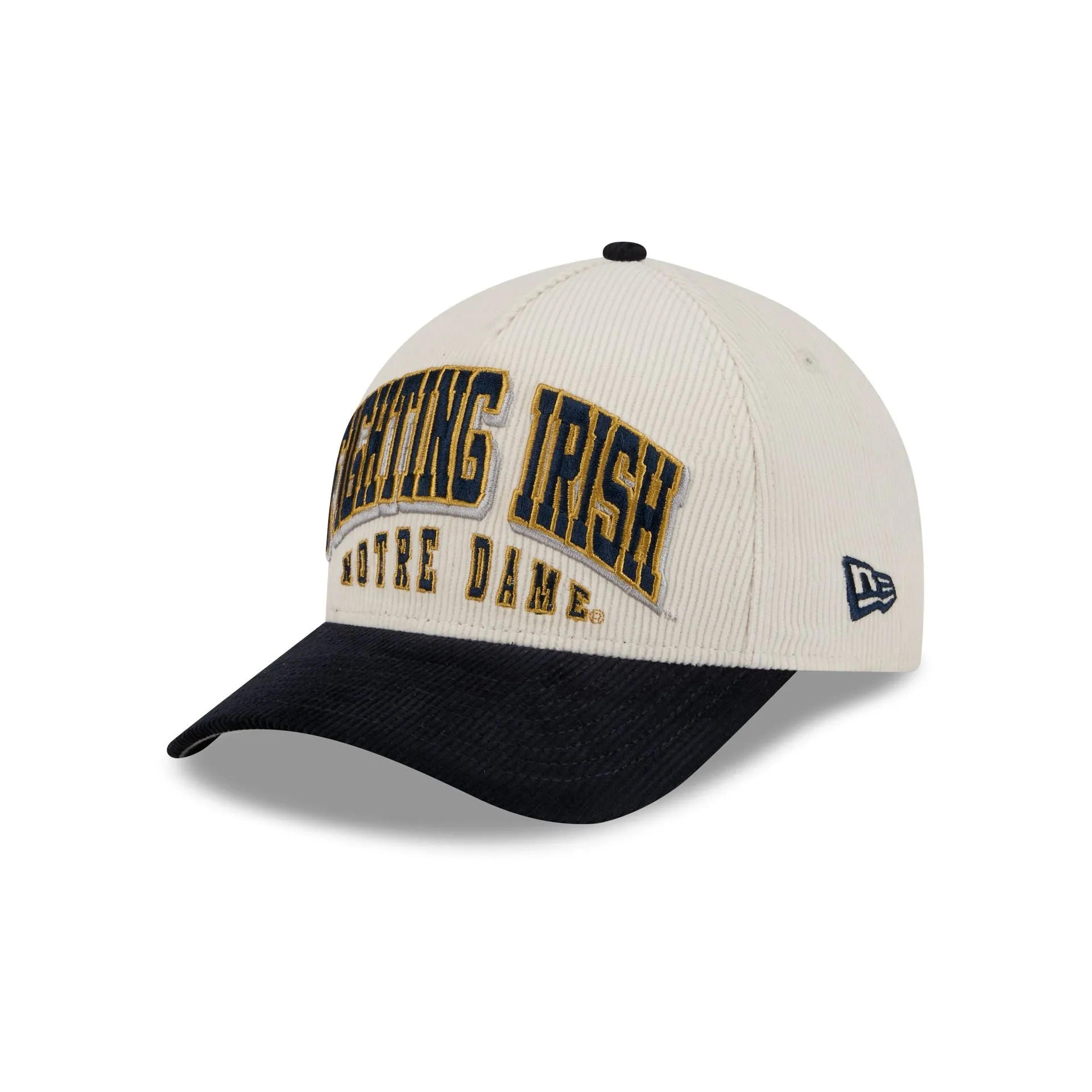 Notre Dame Fighting Irish Stacked Corduroy 9FORTY M-Crown A-Frame Snapback Hat sold by New Era product image thumbnail 3