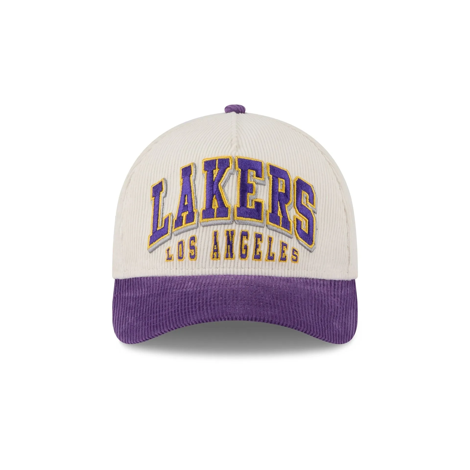 Los Angeles Lakers Stacked Corduroy 9FORTY M-Crown A-Frame Snapback Hat sold by New Era product image thumbnail 2