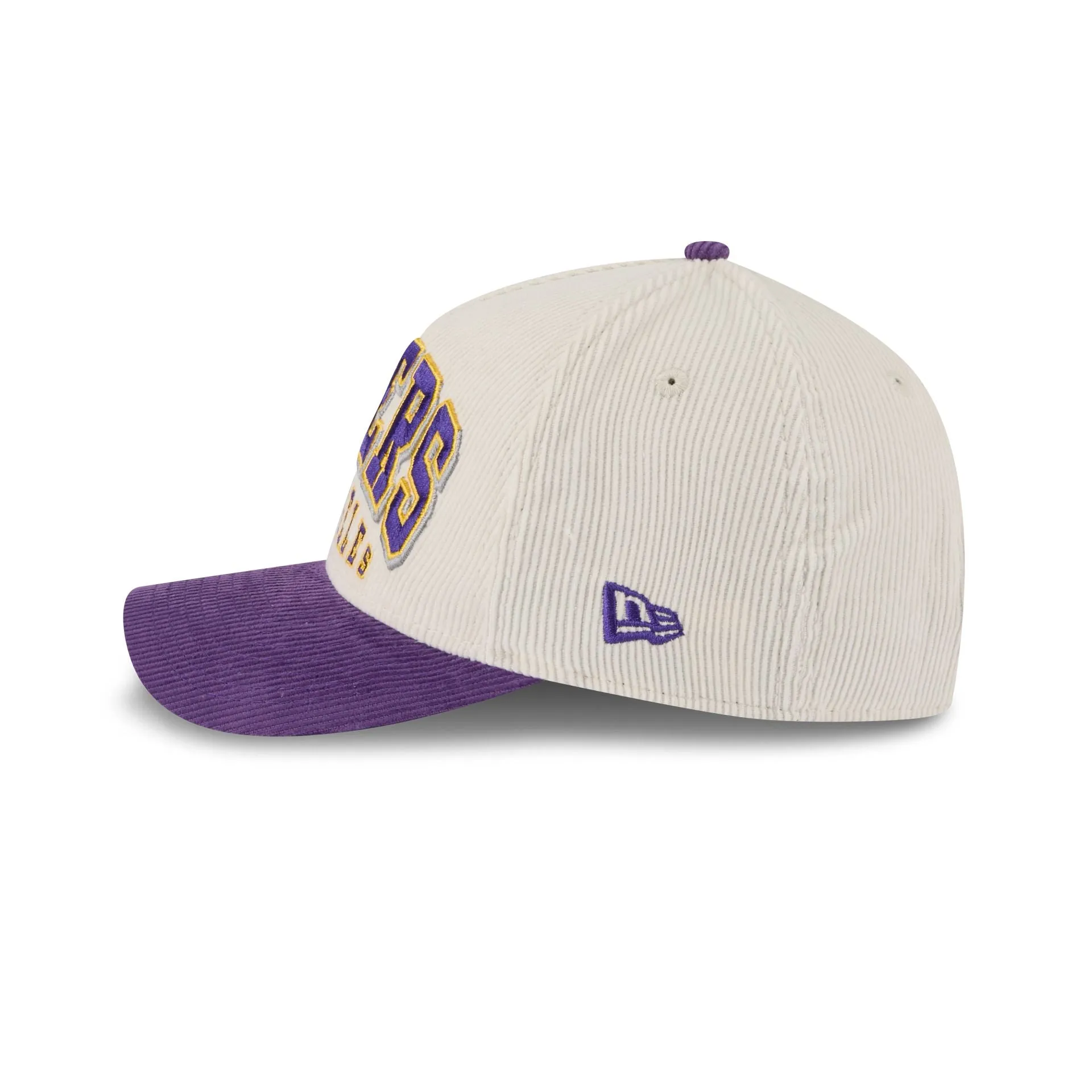 Los Angeles Lakers Stacked Corduroy 9FORTY M-Crown A-Frame Snapback Hat sold by New Era product image thumbnail 5