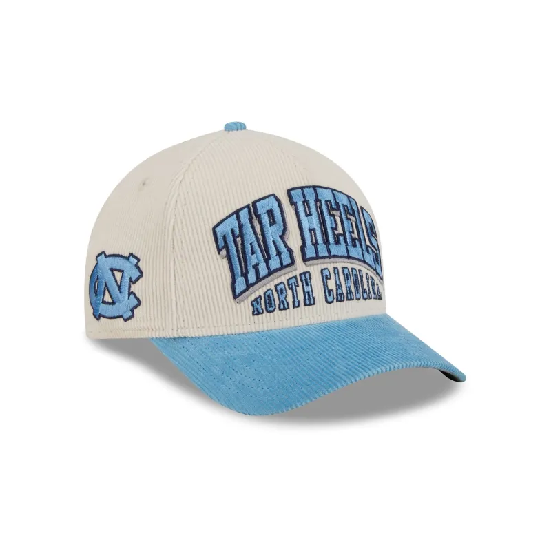 North Carolina Tar Heels Stacked Corduroy 9FORTY M-Crown A-Frame Snapback Hat sold by New Era