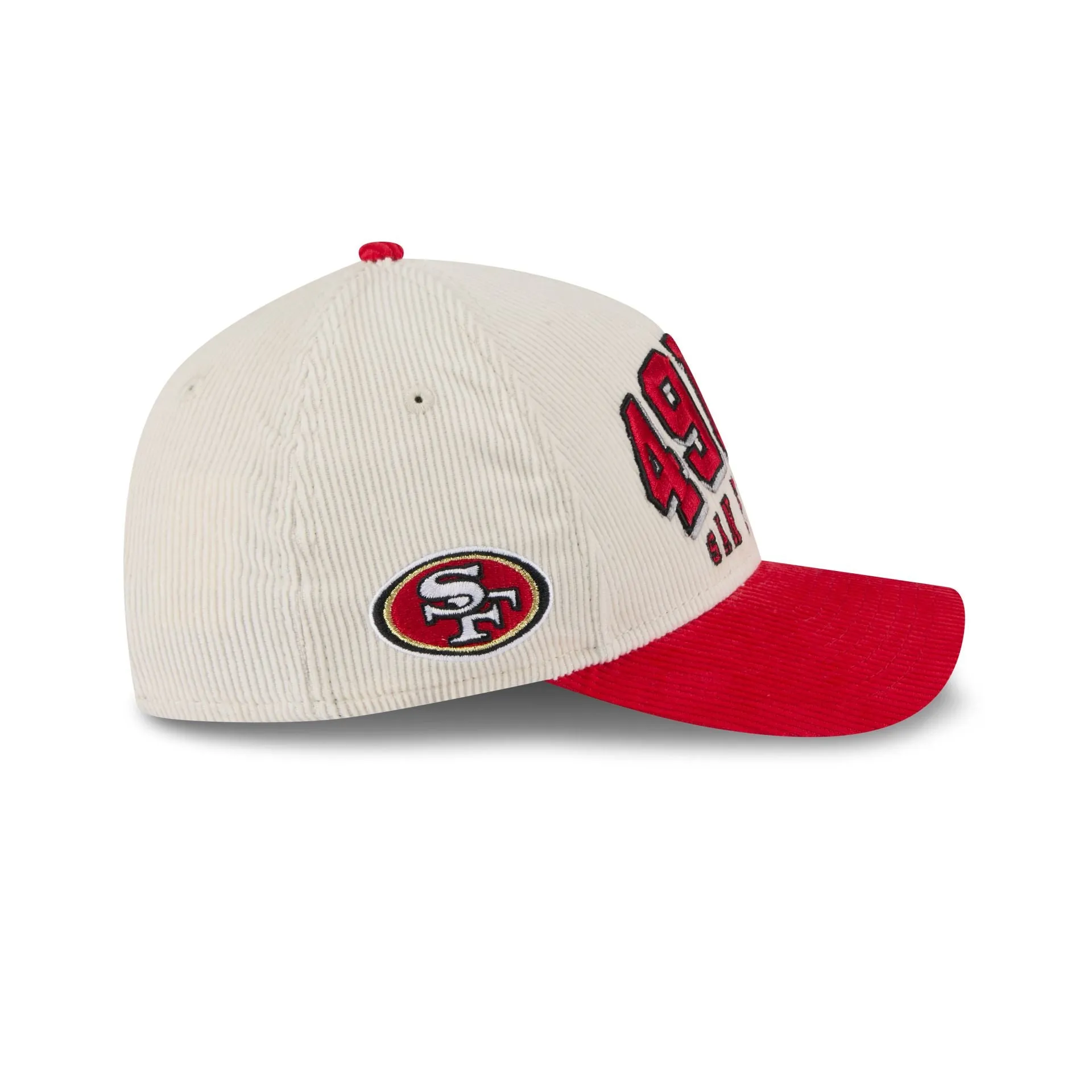 San Francisco 49ers Stacked Corduroy 9FORTY M-Crown A-Frame Snapback Hat sold by New Era product image thumbnail 4