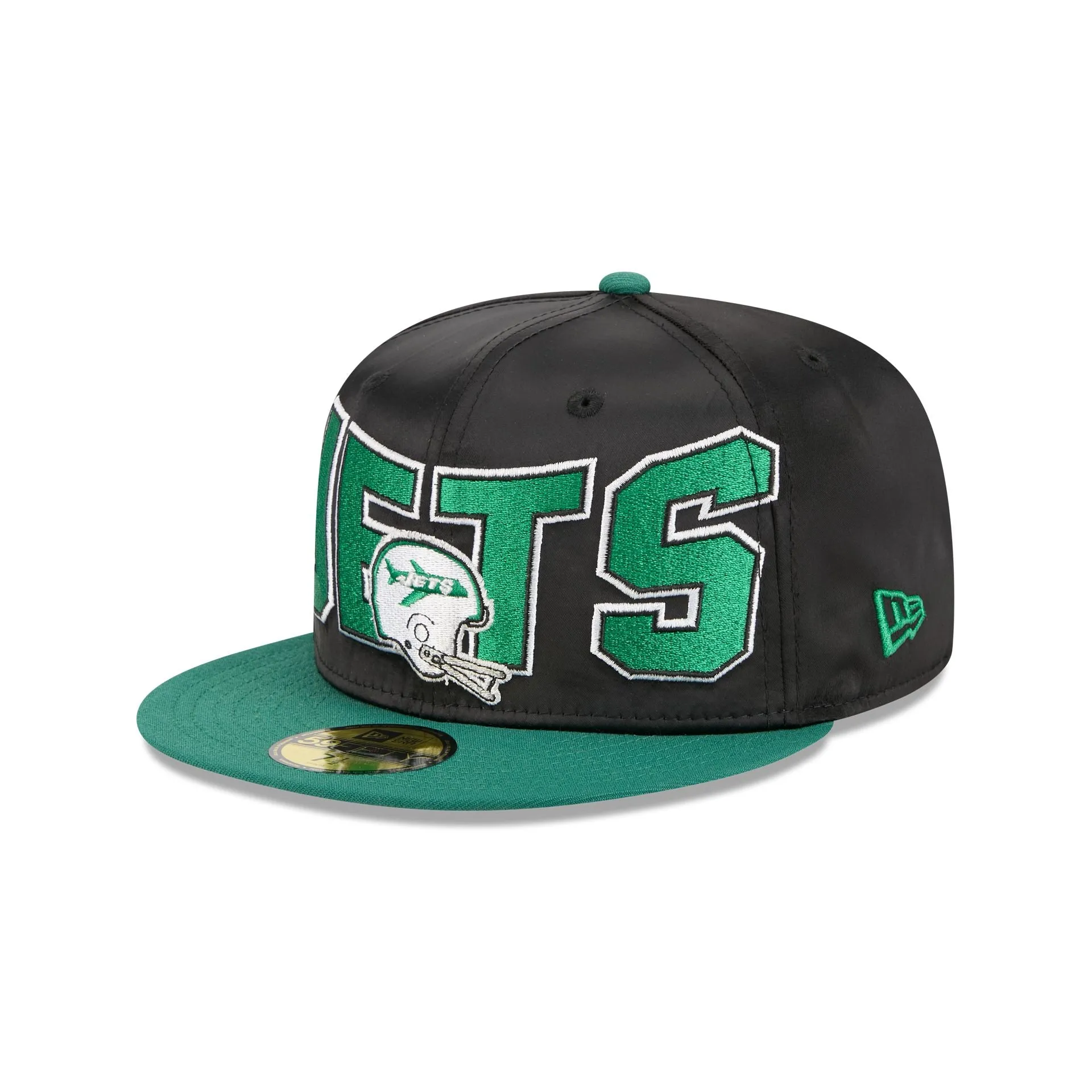 New York Jets Bold Satin 59FIFTY Fitted Hat sold by New Era