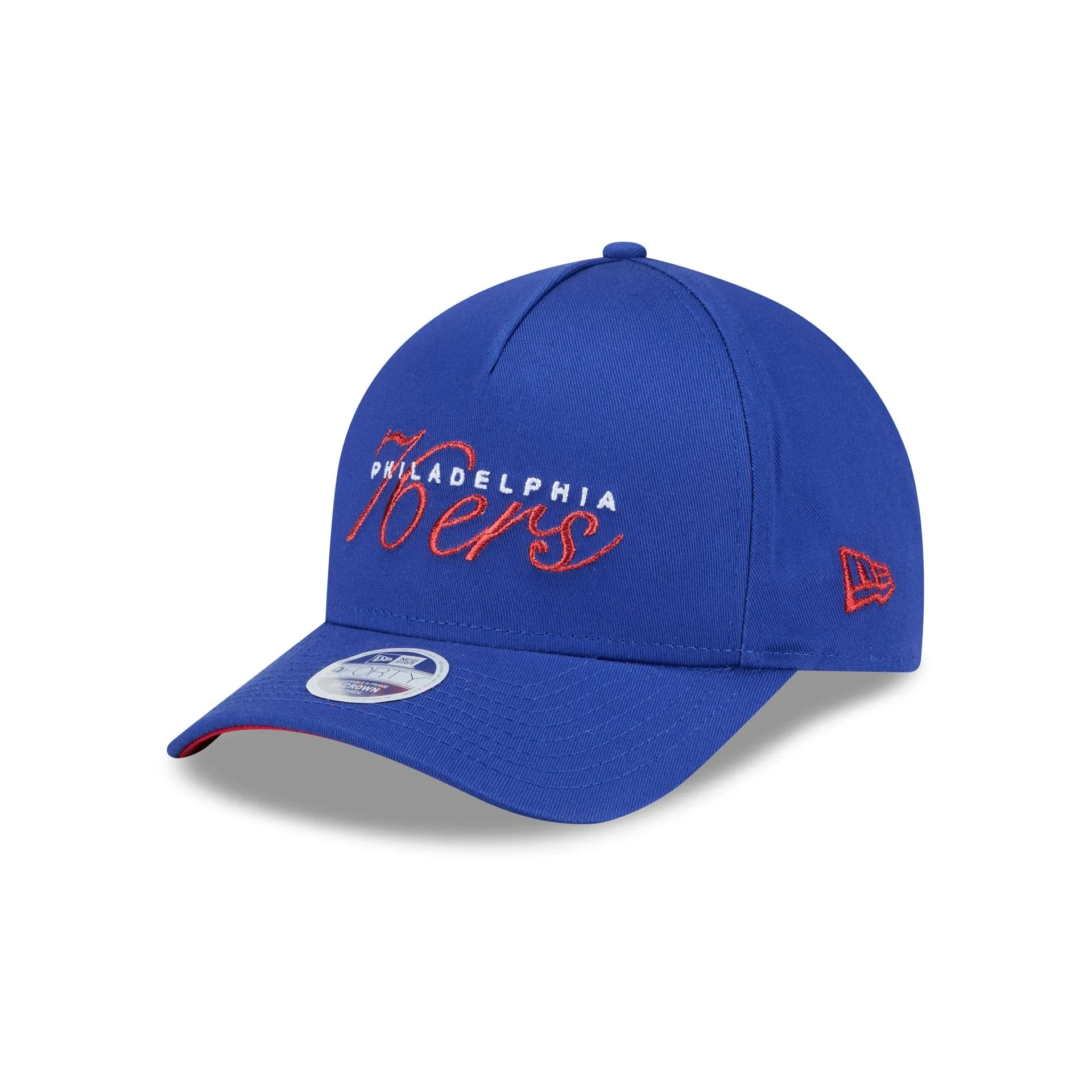 Philadelphia 76ers Metallic Women's 9FORTY M-Crown A-Frame Snapback Hat sold by New Era