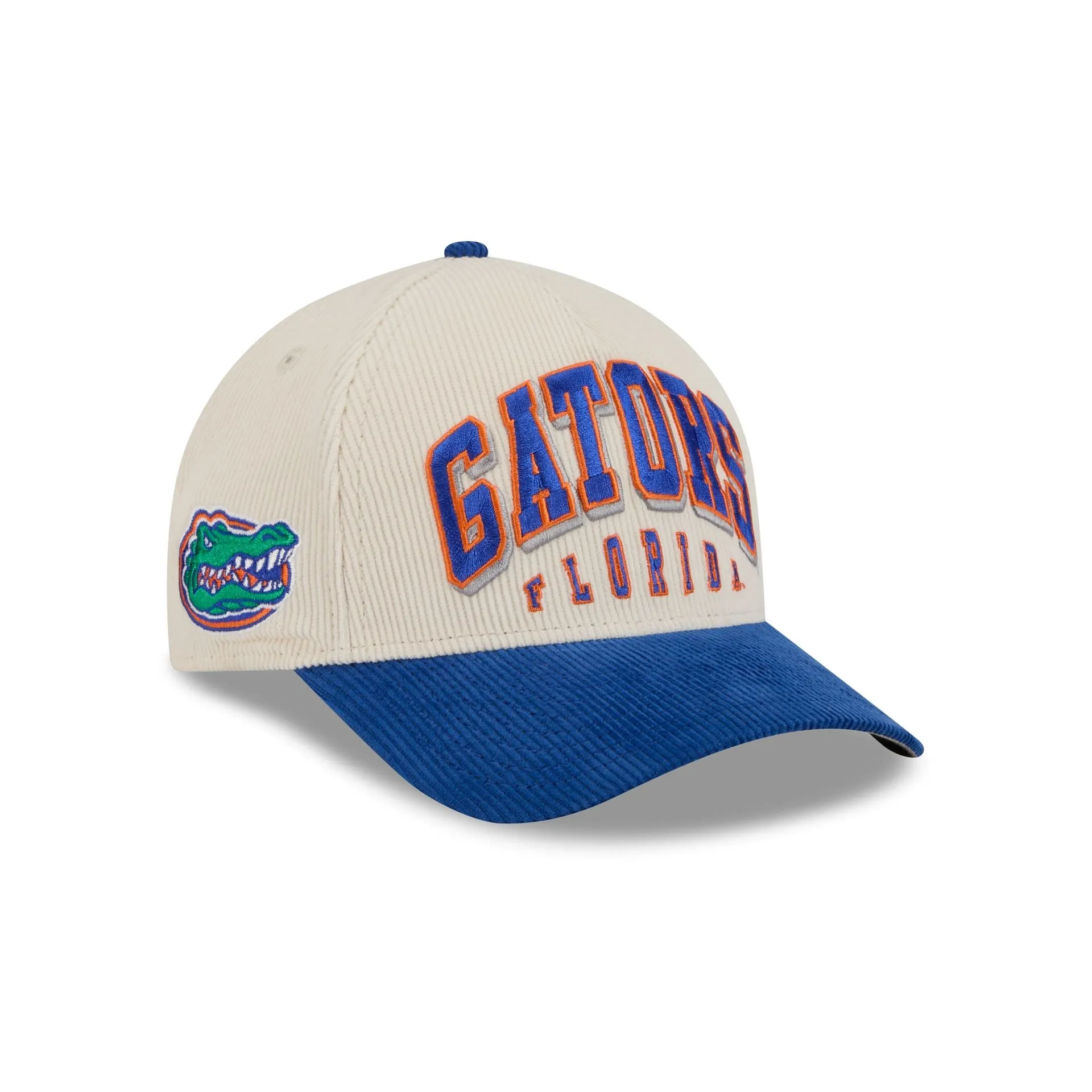 Florida Gators Stacked Corduroy 9FORTY M-Crown A-Frame Snapback Hat sold by New Era