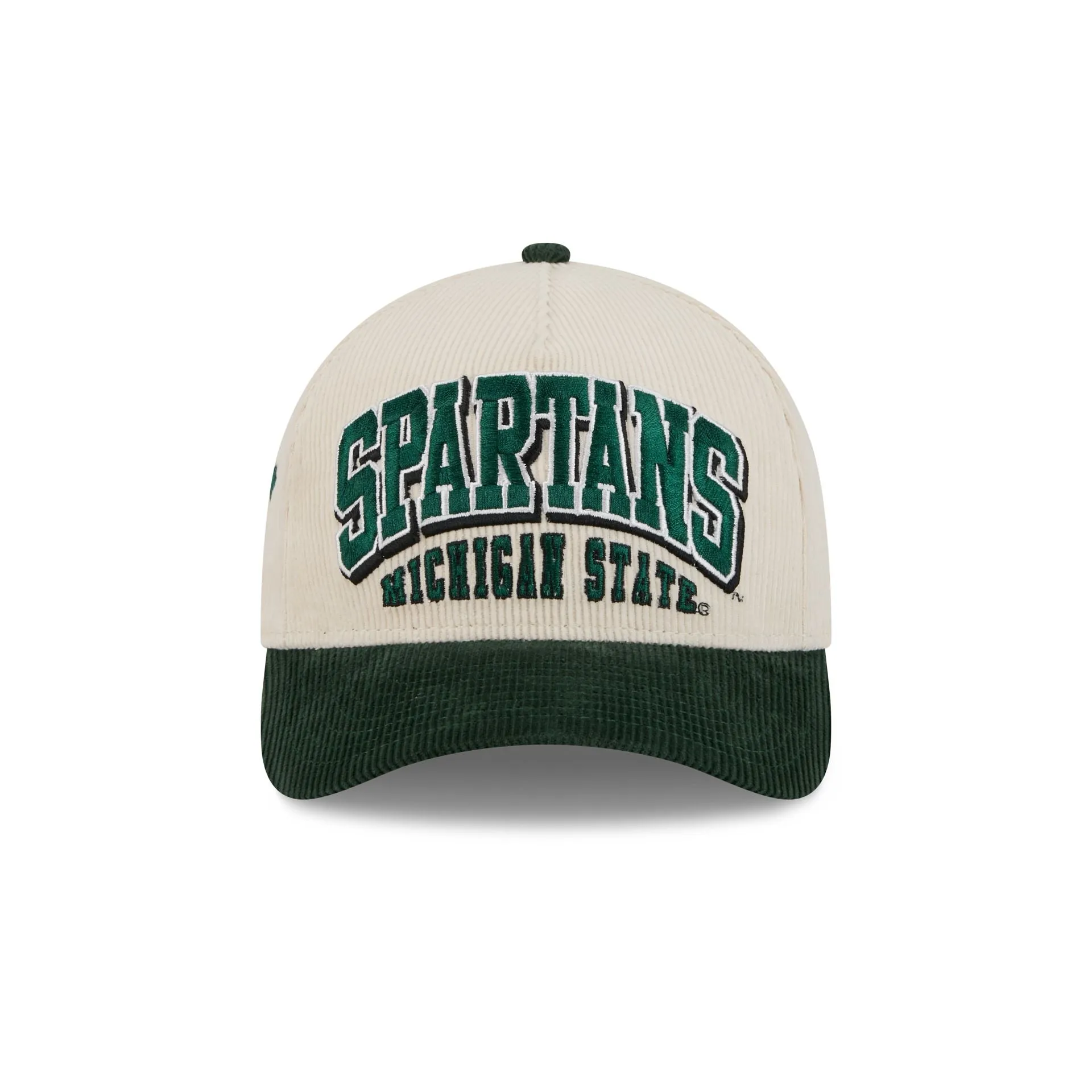 Michigan State Spartans Stacked Corduroy 9FORTY M-Crown A-Frame Snapback Hat sold by New Era product image thumbnail 2
