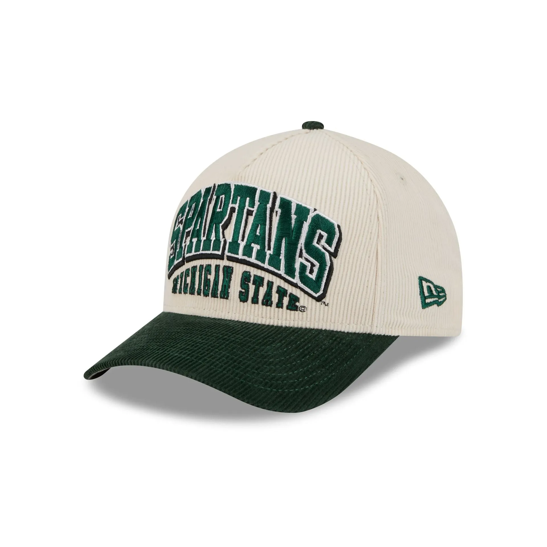Michigan State Spartans Stacked Corduroy 9FORTY M-Crown A-Frame Snapback Hat sold by New Era product image thumbnail 3