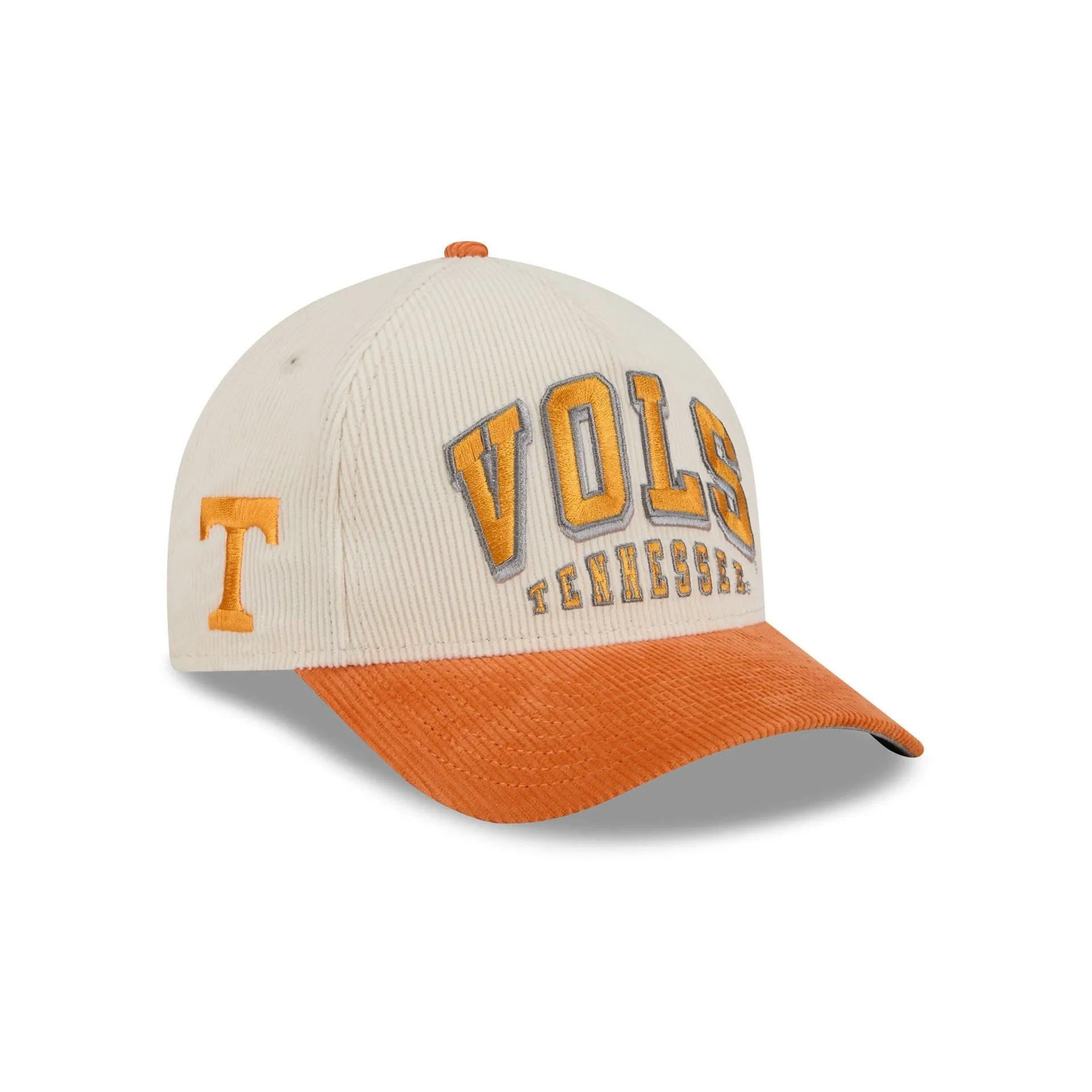 Tennessee Volunteers Stacked Corduroy 9FORTY M-Crown A-Frame Snapback Hat sold by New Era