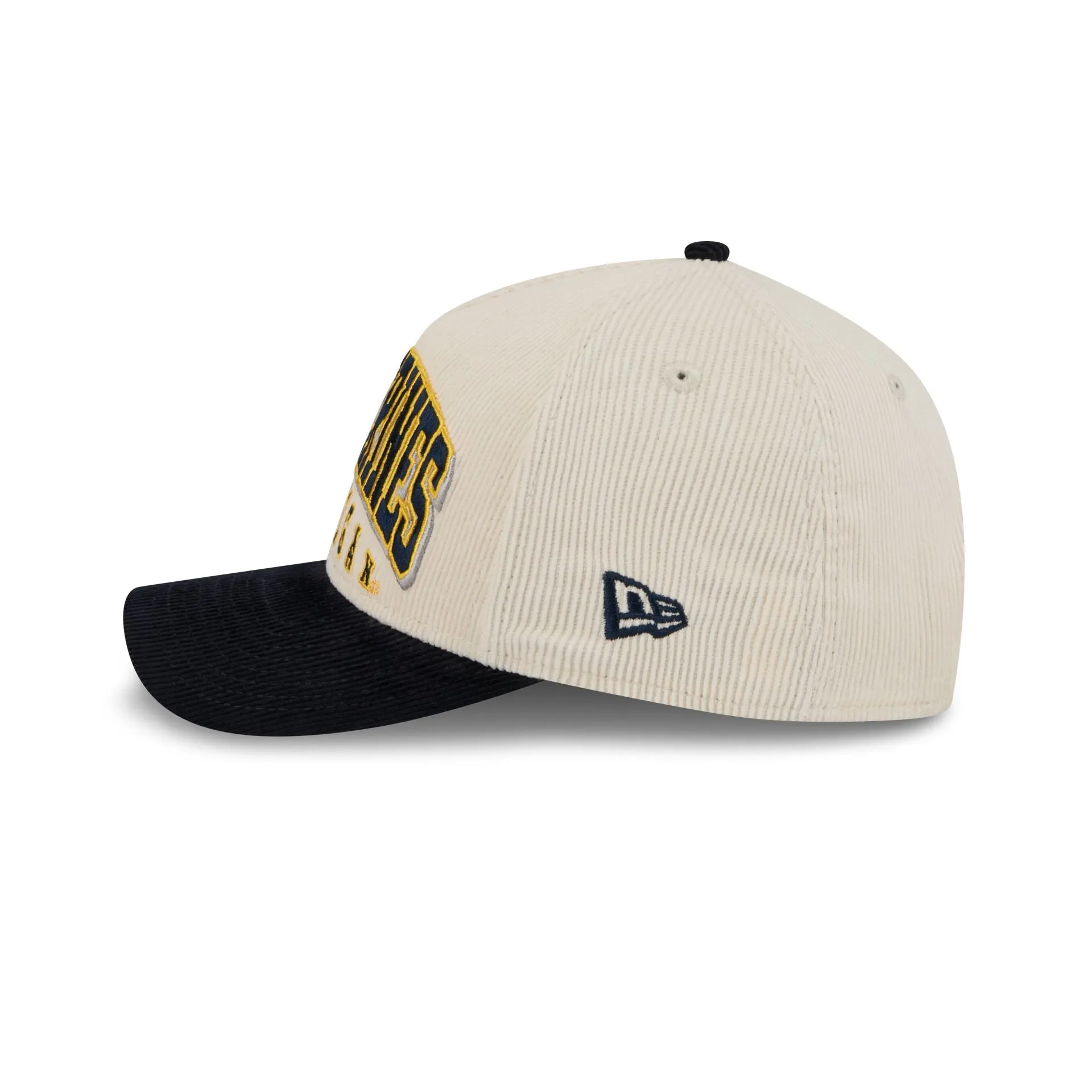 Michigan Wolverines Stacked Corduroy 9FORTY M-Crown A-Frame Snapback Hat sold by New Era product image thumbnail 5