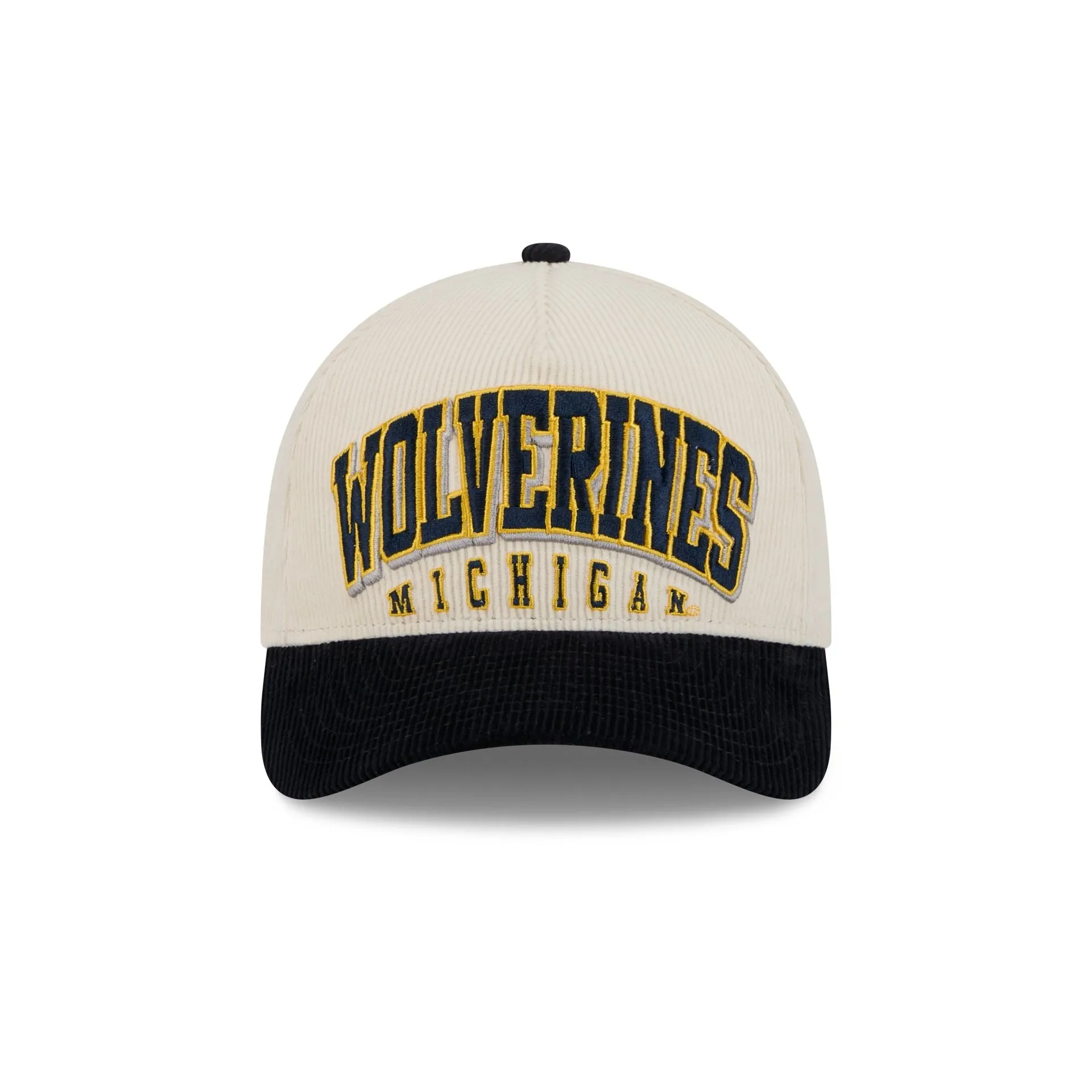 Michigan Wolverines Stacked Corduroy 9FORTY M-Crown A-Frame Snapback Hat sold by New Era product image thumbnail 2