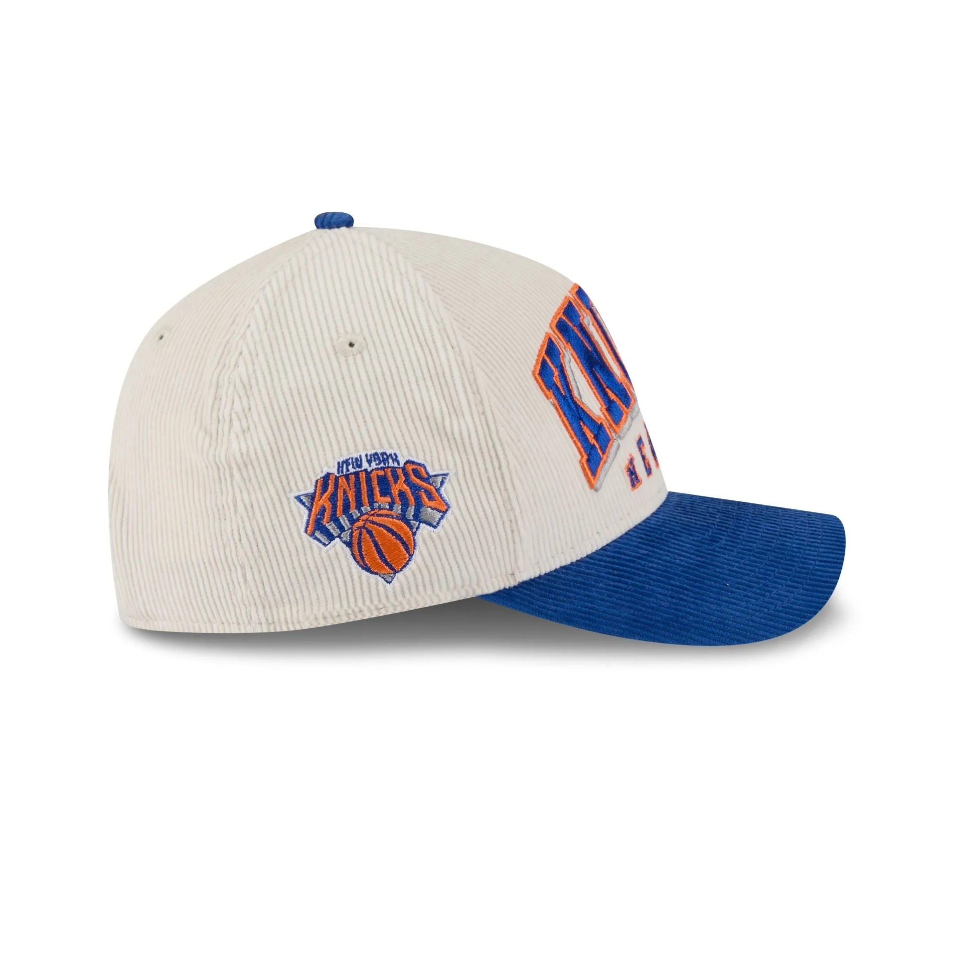 New York Knicks Stacked Corduroy 9FORTY M-Crown A-Frame Snapback Hat sold by New Era product image thumbnail 4