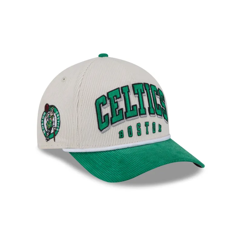 Boston Celtics Stacked Corduroy 9FORTY M-Crown A-Frame Snapback Hat sold by New Era