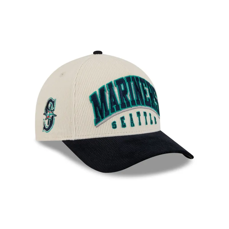 Seattle Mariners Stacked Corduroy 9FORTY M-Crown A-Frame Snapback Hat sold by New Era