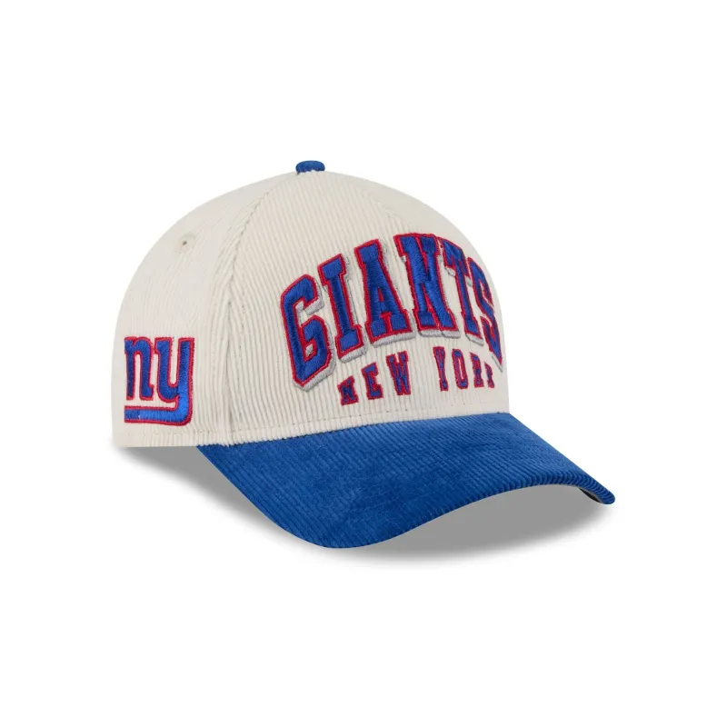 New York Giants Stacked Corduroy 9FORTY M-Crown A-Frame Snapback Hat sold by New Era