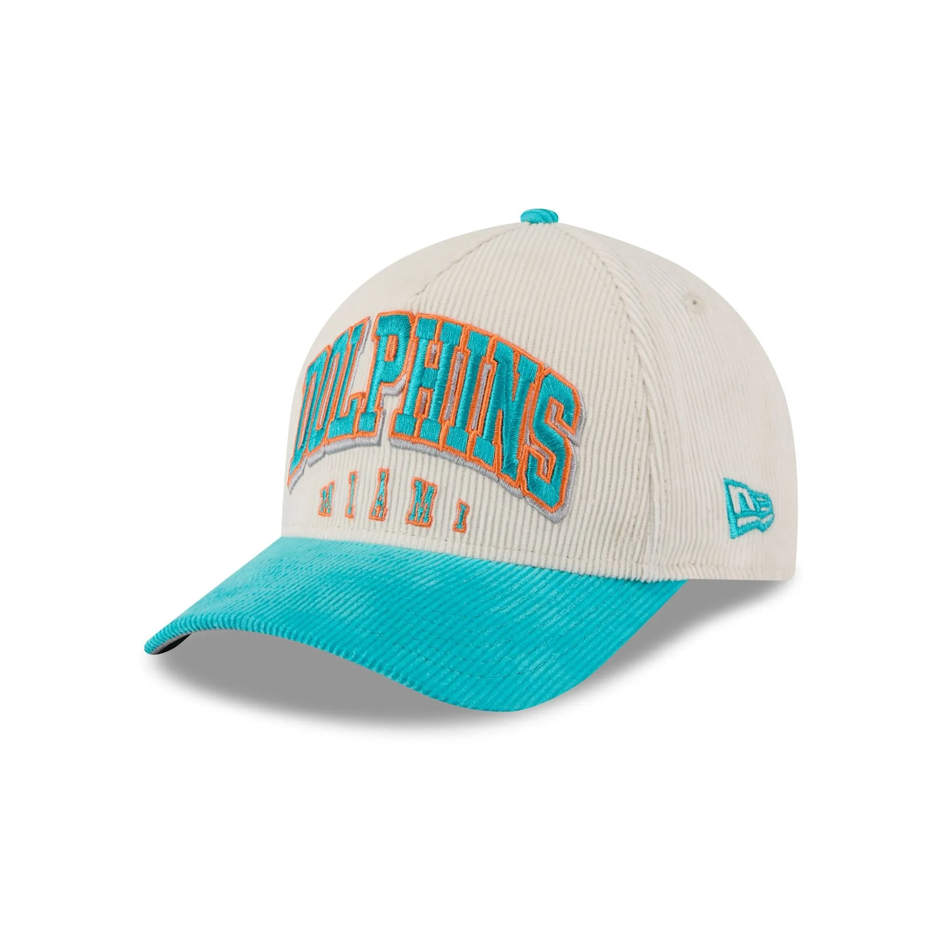 Miami Dolphins Stacked Corduroy 9FORTY M-Crown A-Frame Snapback Hat sold by New Era product image thumbnail 3