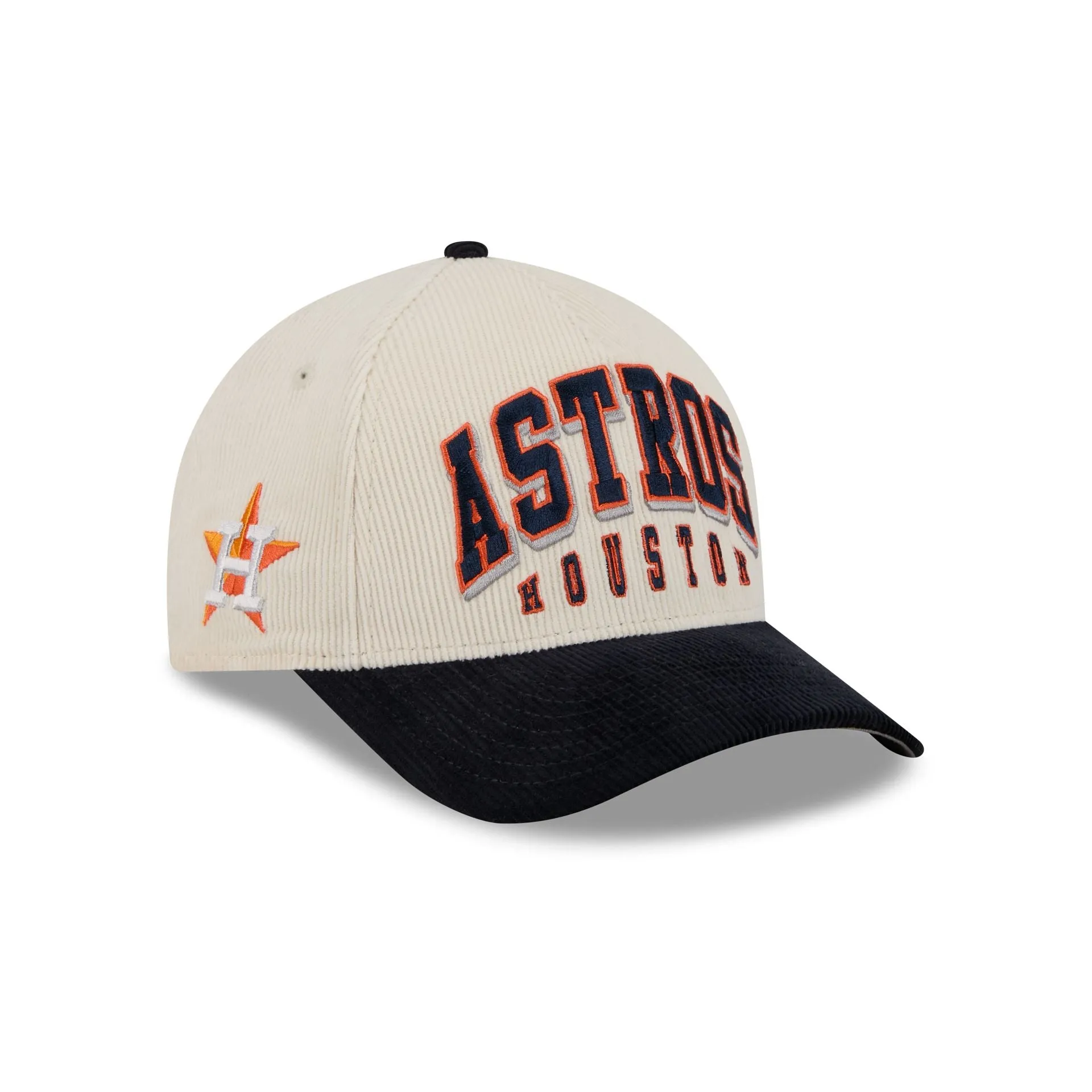 Houston Astros Stacked Corduroy 9FORTY M-Crown A-Frame Snapback Hat sold by New Era