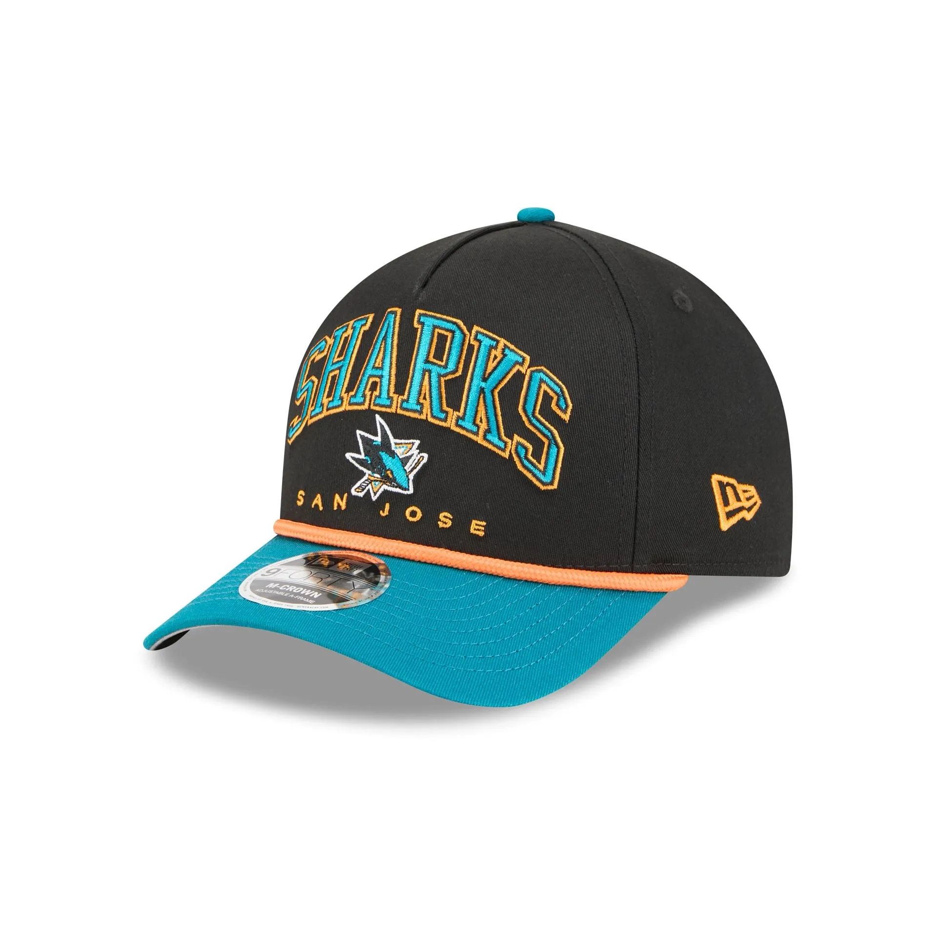 San Jose Sharks Arch 9FORTY M-Crown A-Frame Snapback Hat sold by New Era