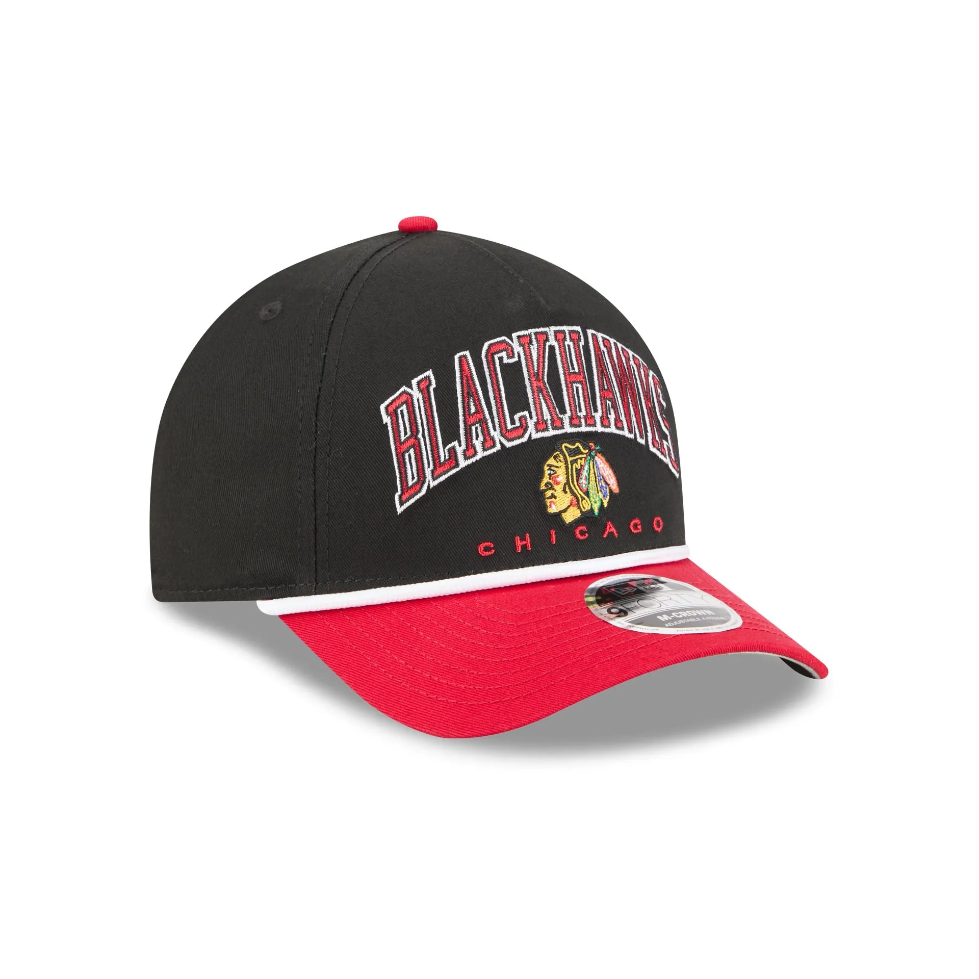 Chicago Blackhawks Arch 9FORTY M-Crown A-Frame Snapback Hat sold by New Era product image thumbnail 3