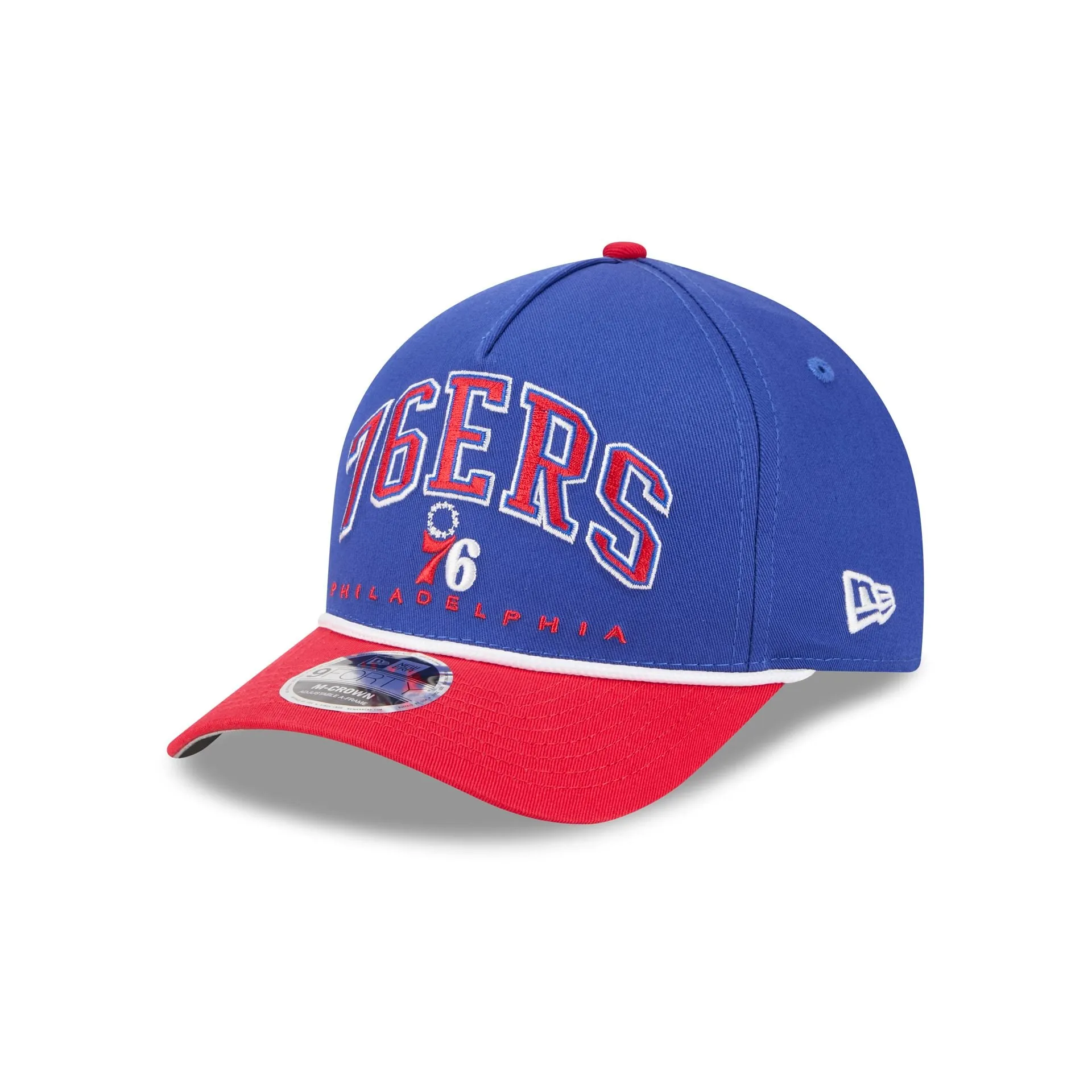 Philadelphia 76ers Arch 9FORTY M-Crown A-Frame Snapback Hat sold by New Era