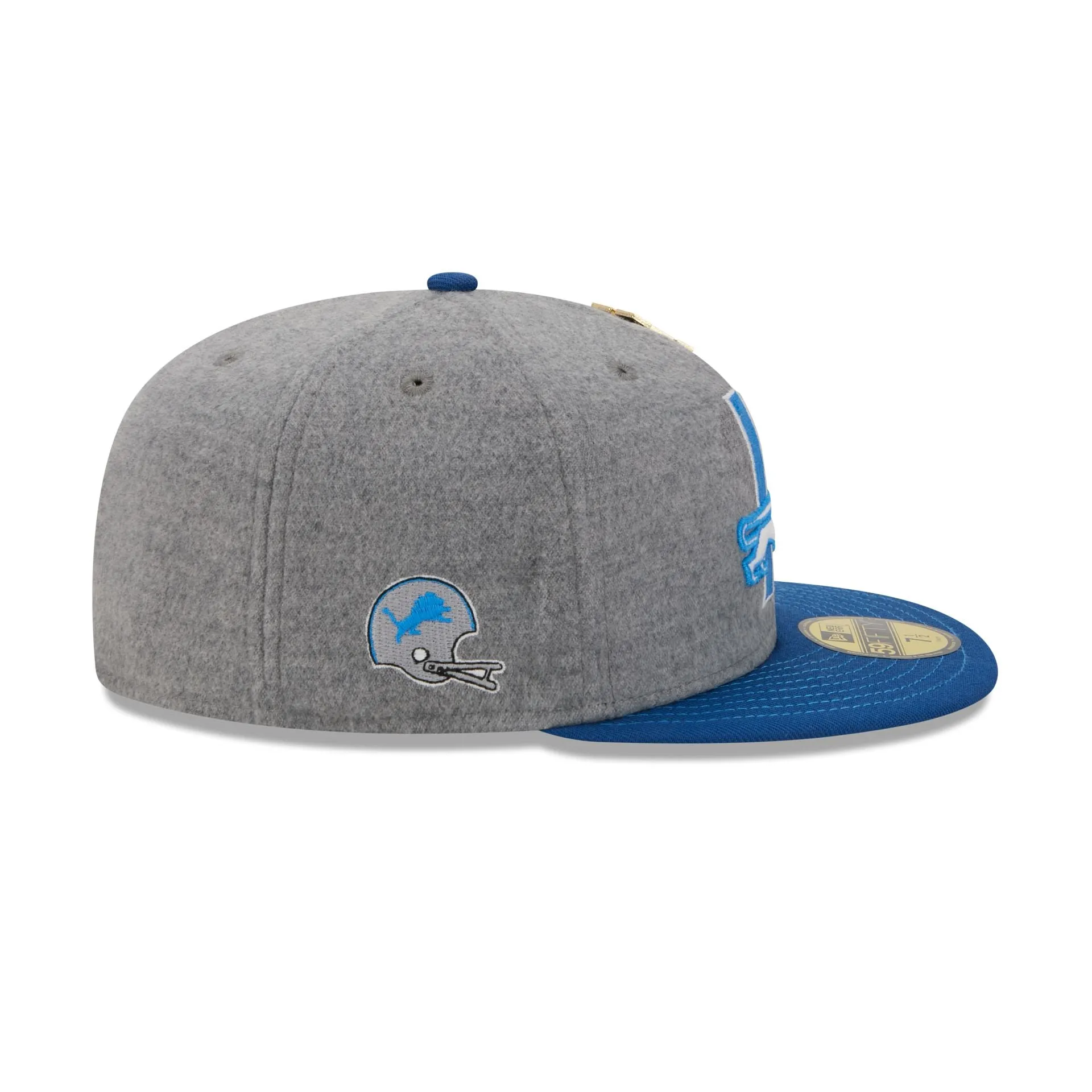Detroit Lions Heather Gray Wool 59FIFTY Fitted Hat sold by New Era product image thumbnail 4