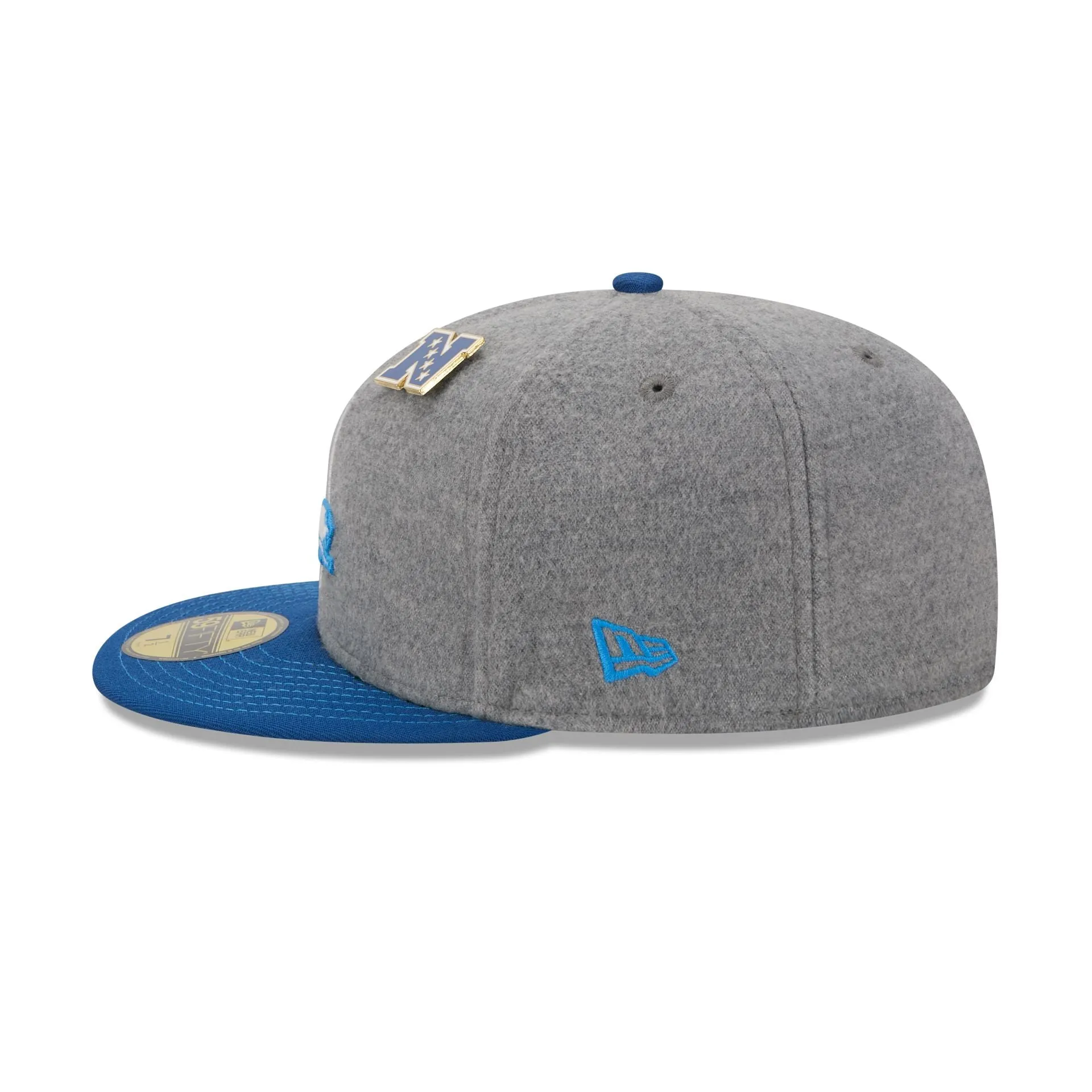 Detroit Lions Heather Gray Wool 59FIFTY Fitted Hat sold by New Era product image thumbnail 5