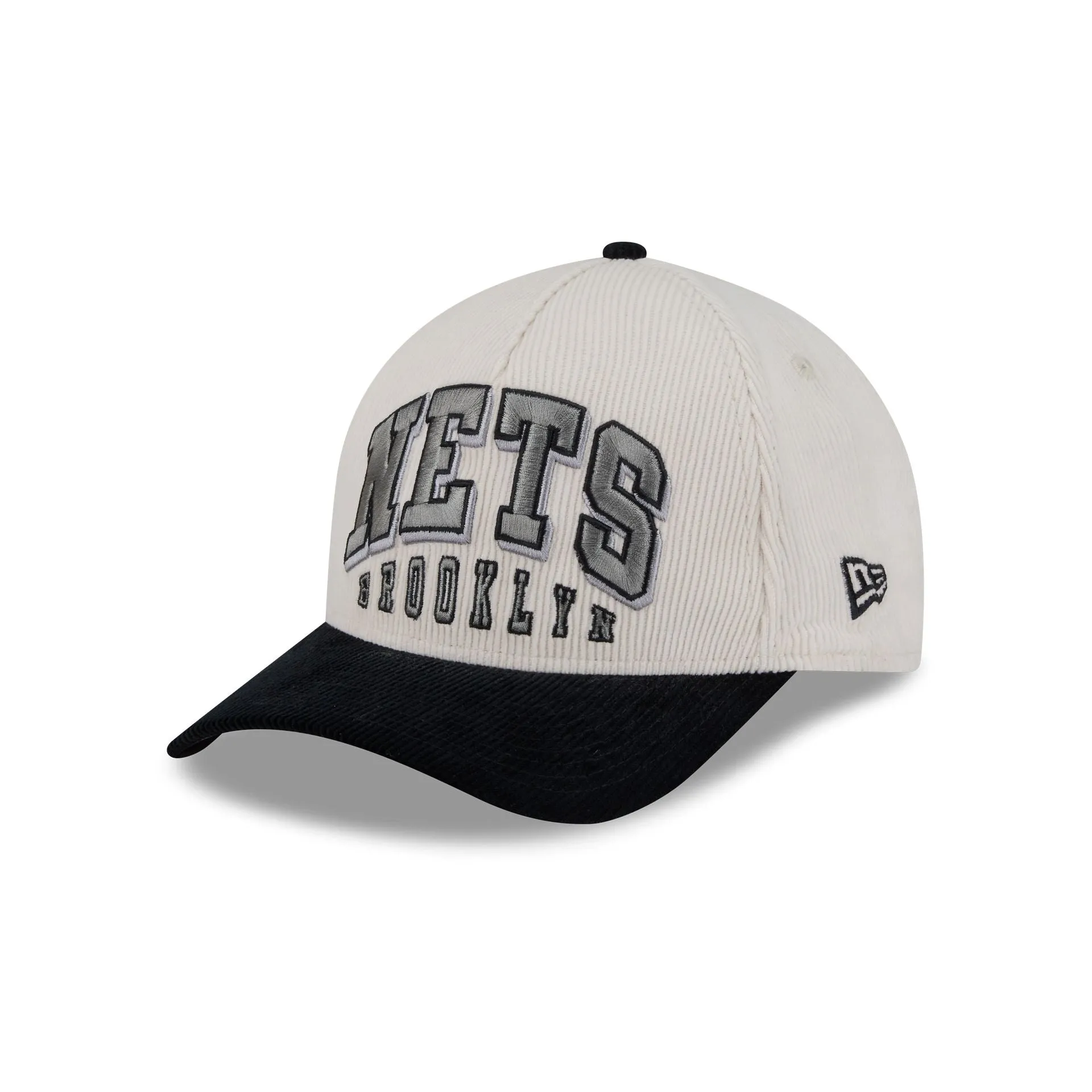 Brooklyn Nets Stacked Corduroy 9FORTY M-Crown A-Frame Snapback Hat sold by New Era product image thumbnail 3